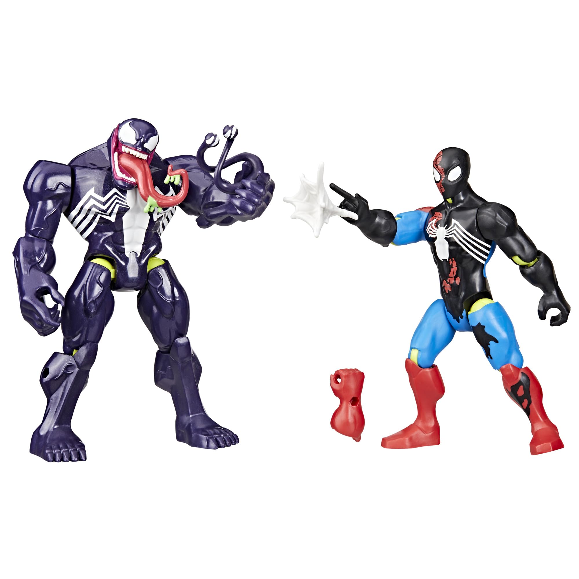 MixMashers Marvel Venom vs. Venomized Spider-Man Action Figure Set - C