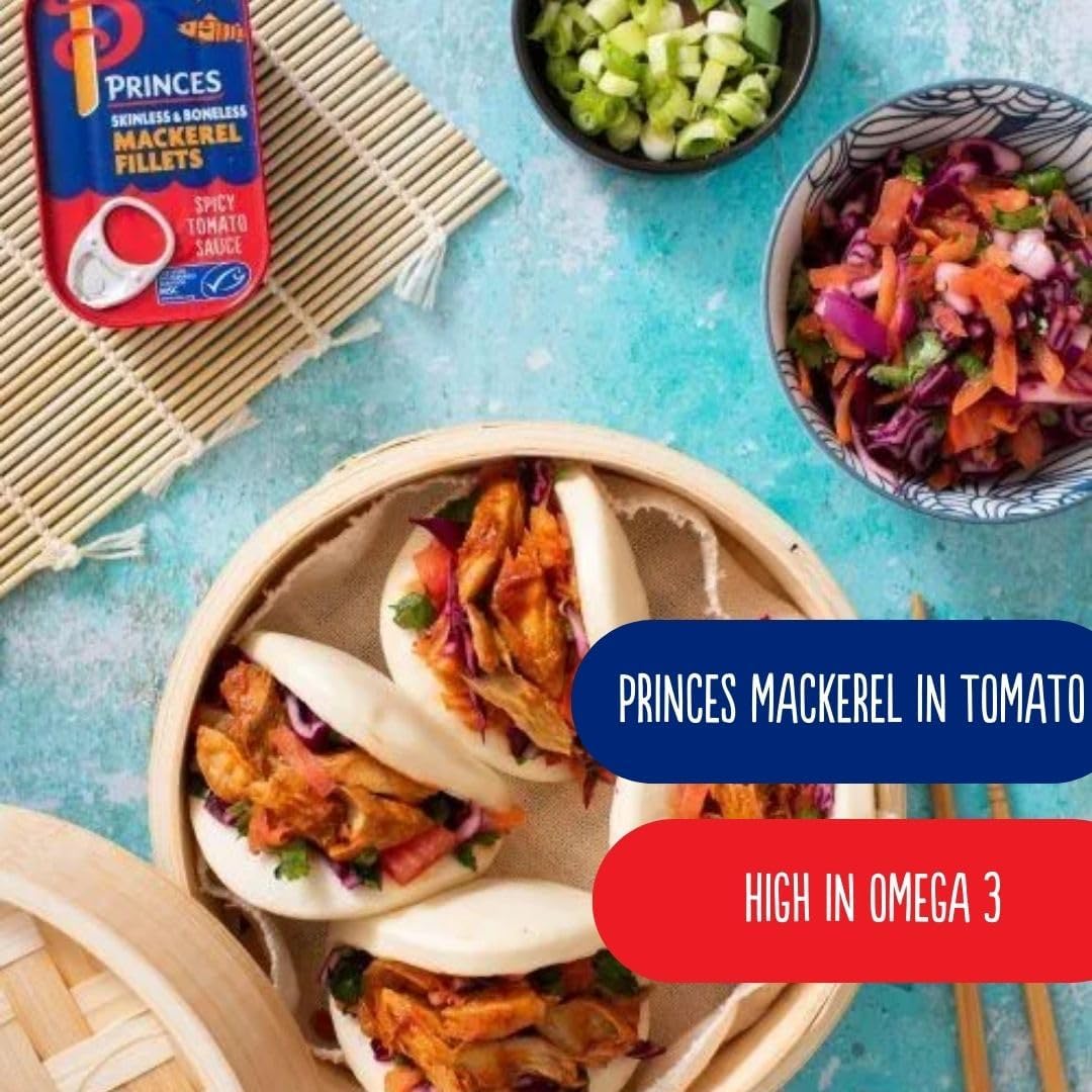 Princes Makrelenfilets in Tomatensauce, 125g, 10er Packung