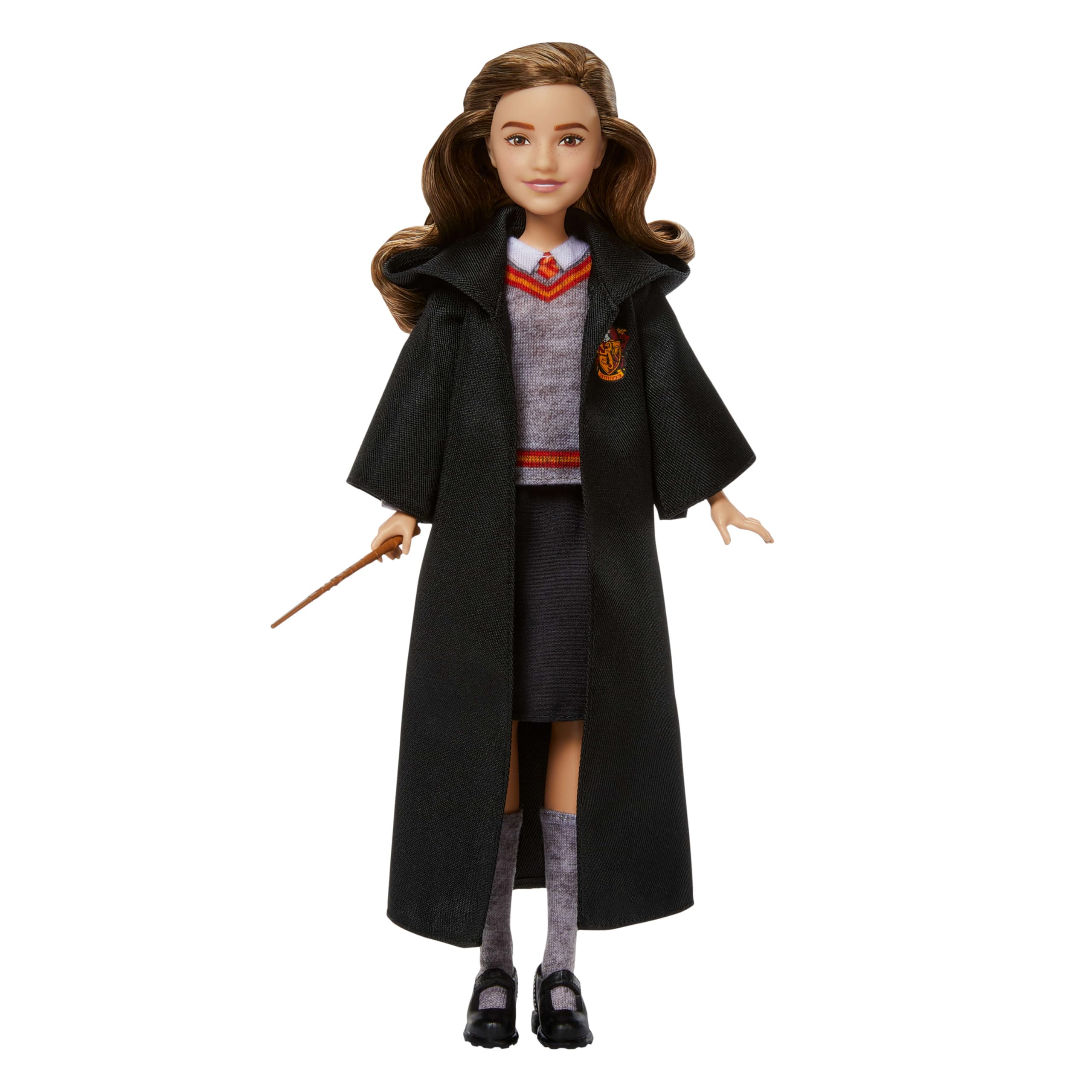 Mattel Harry Potter Hermione Granger Fashion Doll - Hogwarts Uniform with Wand, Ages 6+
