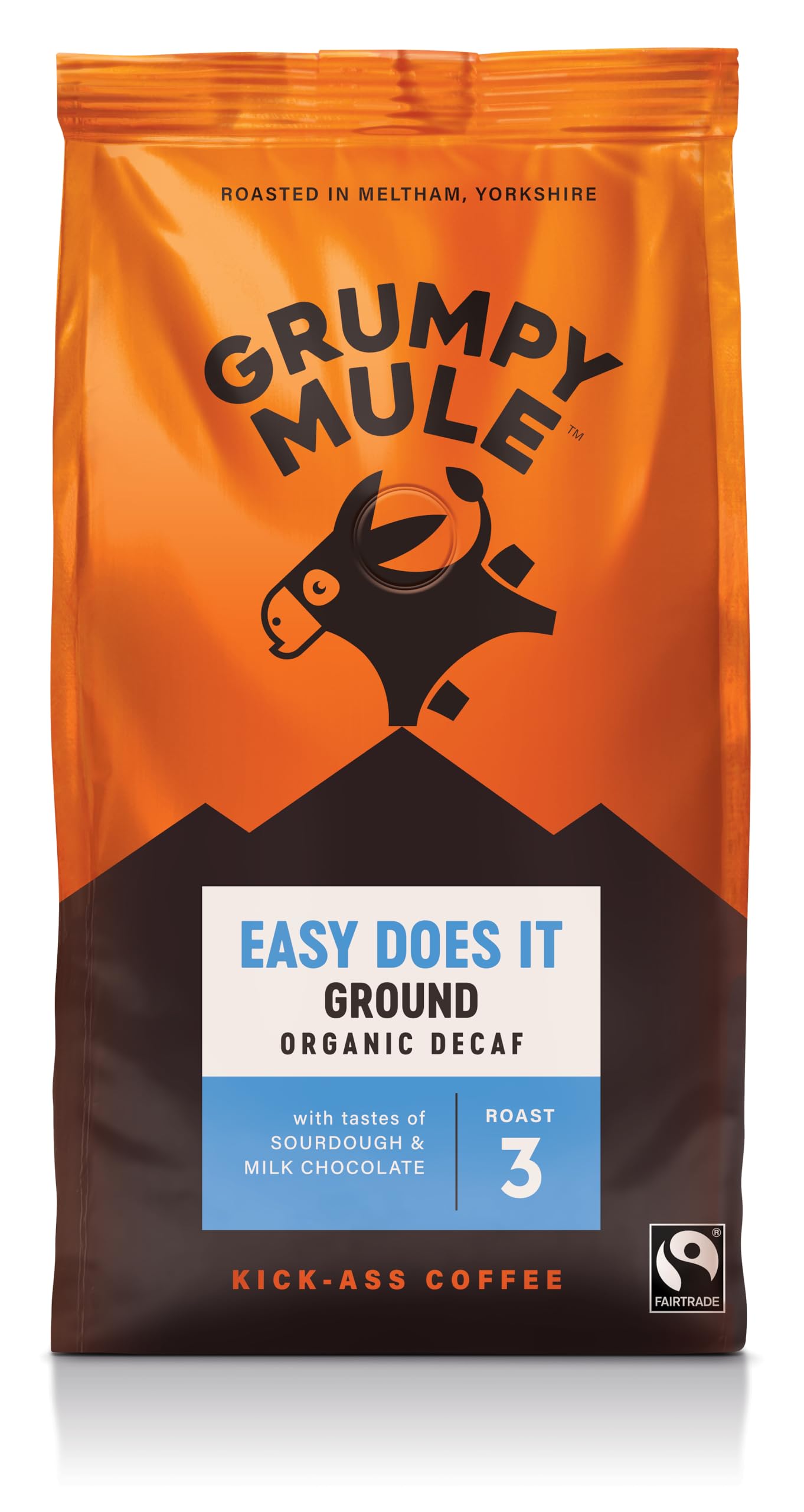 Grumpy Mule - Easy Does It Swiss Water Bio-Kaffee ohne Koffein, gemahlen