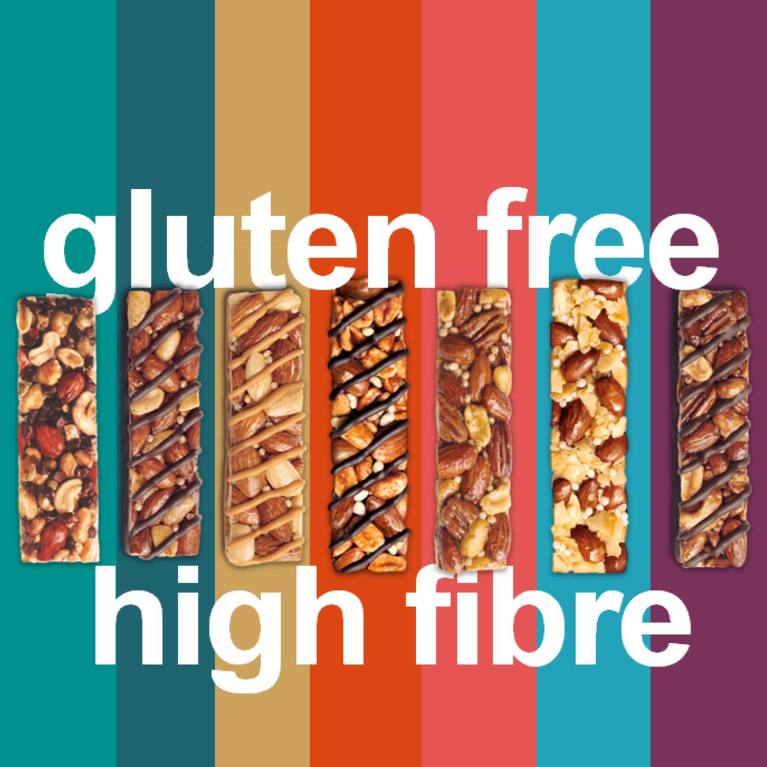 KIND Core Variety Pack – Glutenfrei, ballaststoffreich, ohne künstliche Aromen, 12 Riegel