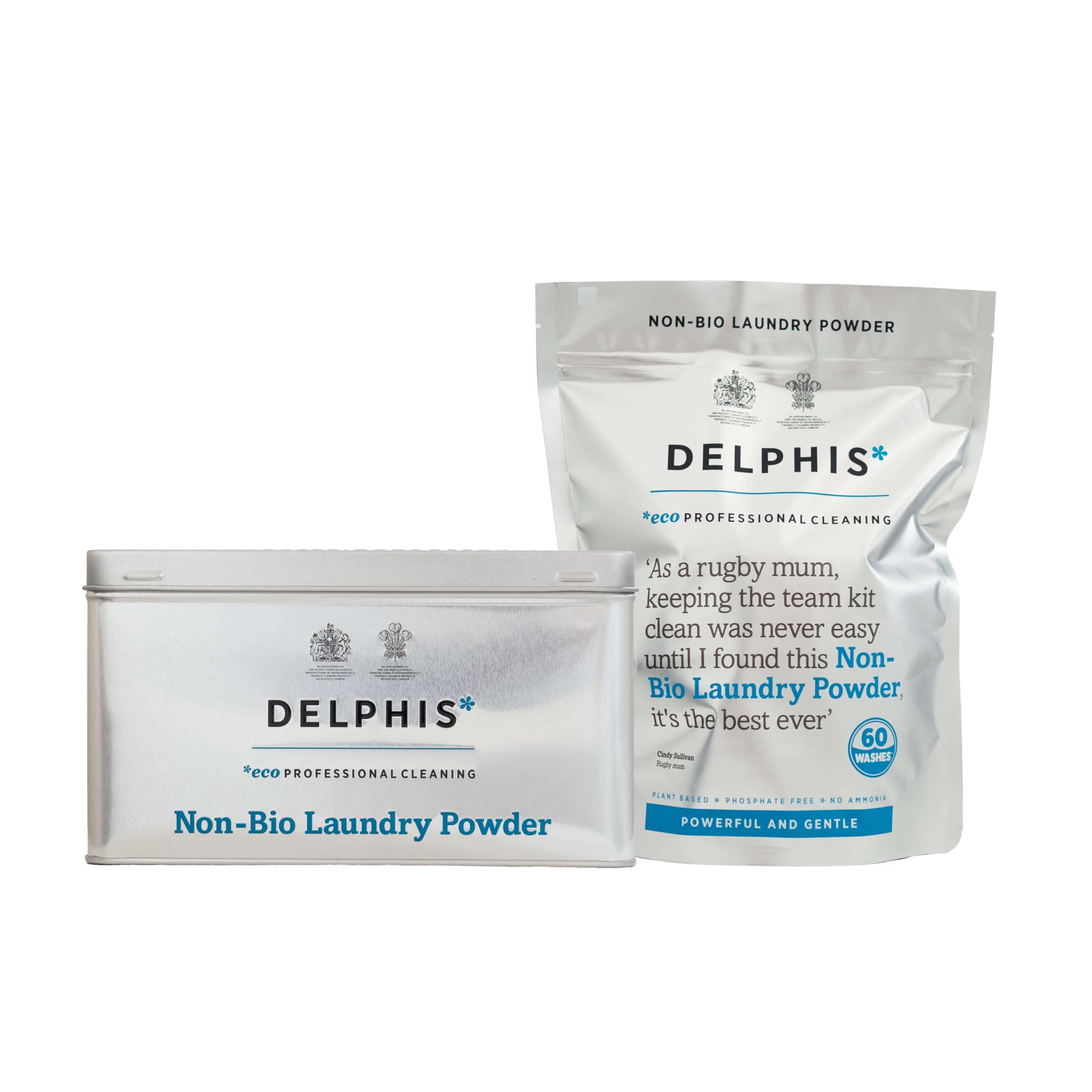 Delphis Eco - Nicht-Bio-Waschpulver mit kostenloser Sammeldose | 60 Waschgänge