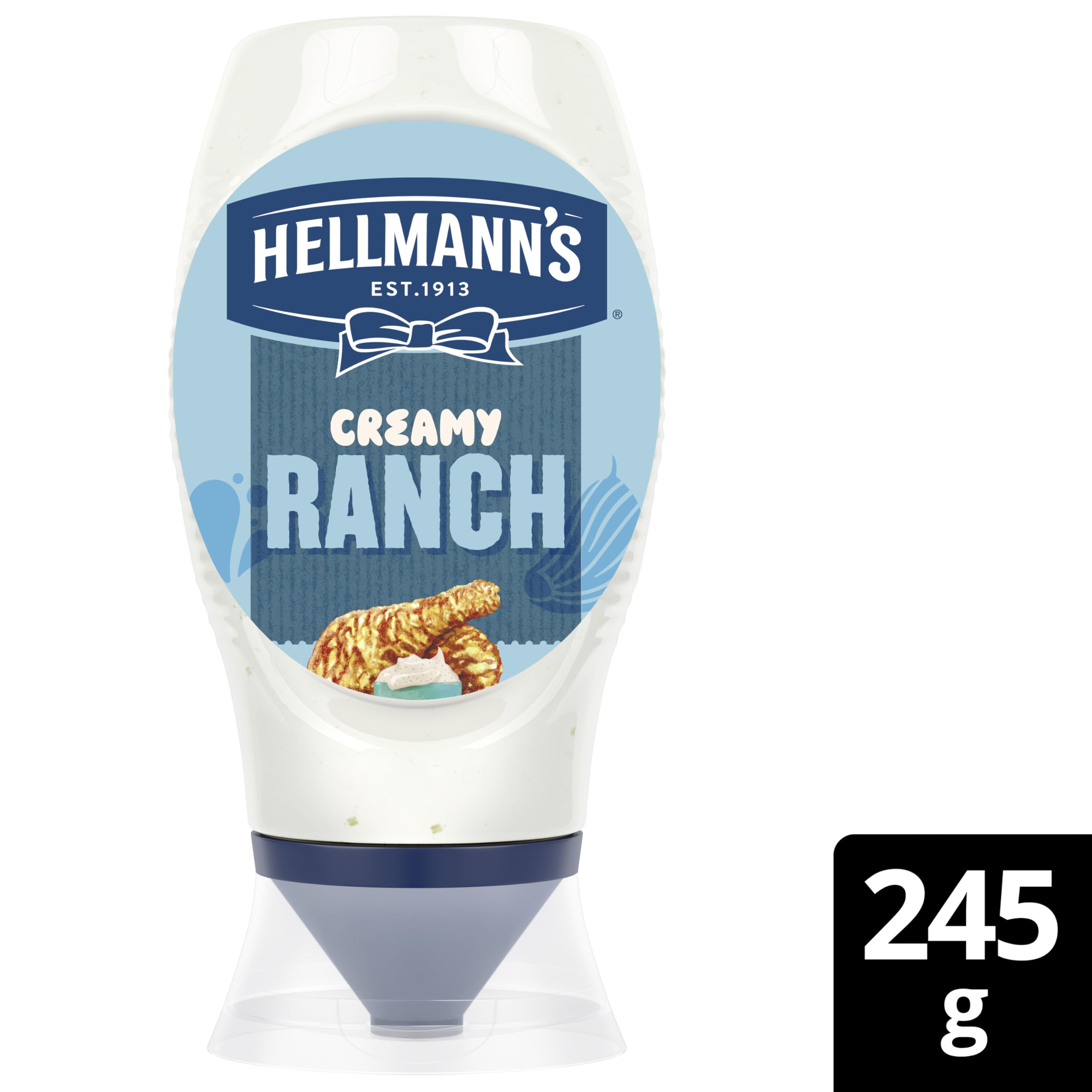 Hellmann's Creamy Ranch Sauce – Würzmittel mit Buttermilch- und Knoblauchgeschmack, 100 % recycelbare Flasche
