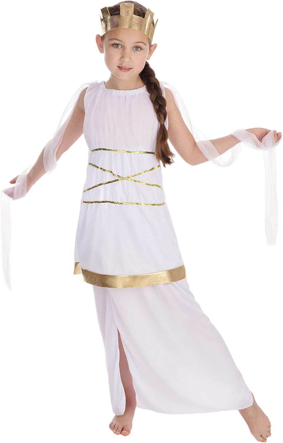 Bristol Novelty Grecian Costume - L, Age 8-10 Years