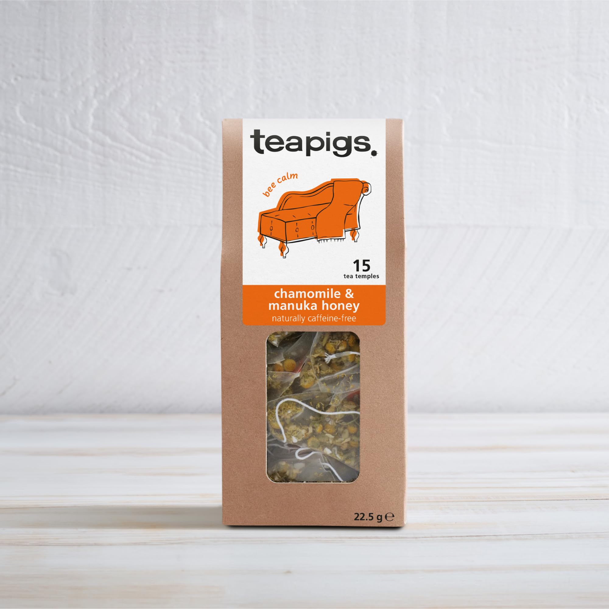 teapigs Kamille & Manuka-Honig-Tee – Koffeinfreie Kräuterteebeutel