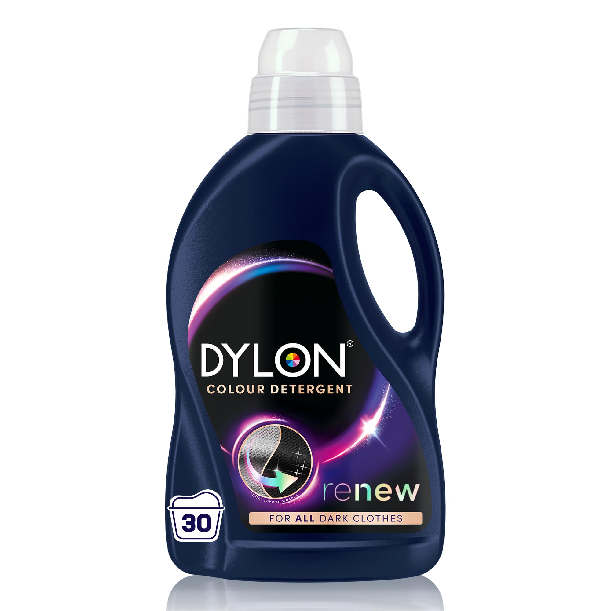 Dylon Black & Dark Detergent - Liquid Laundry Detergent for Black & Dark Clothes (30 Wash Loads)