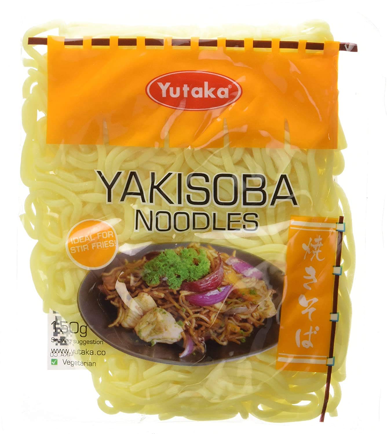 Yutaka Soft Yakisoba Noodles 150g - Vorgekochte japanische Wok-Nudeln