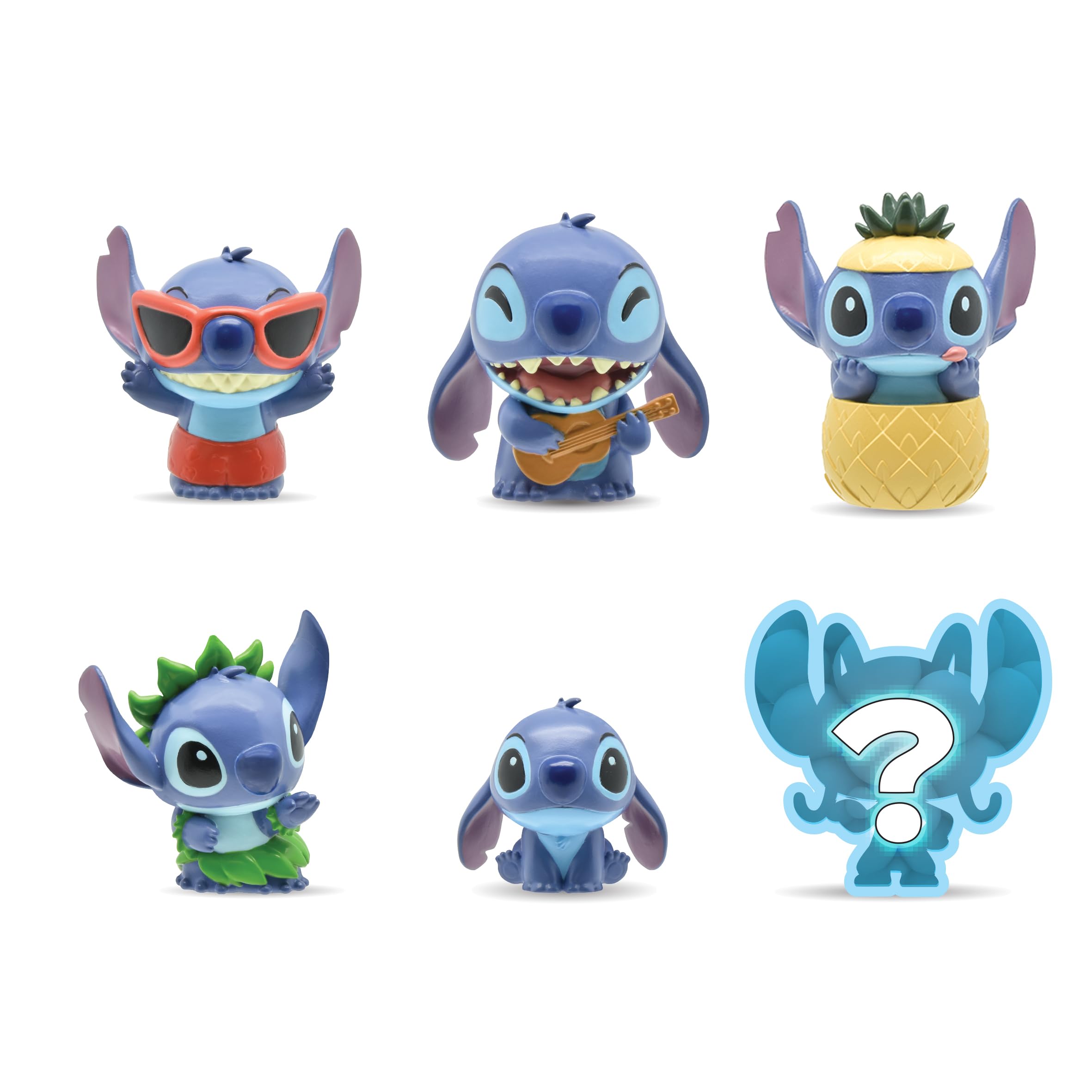 Mash"Ems Disney Stitch - Squishy Collectible Figures, 6 to Collect