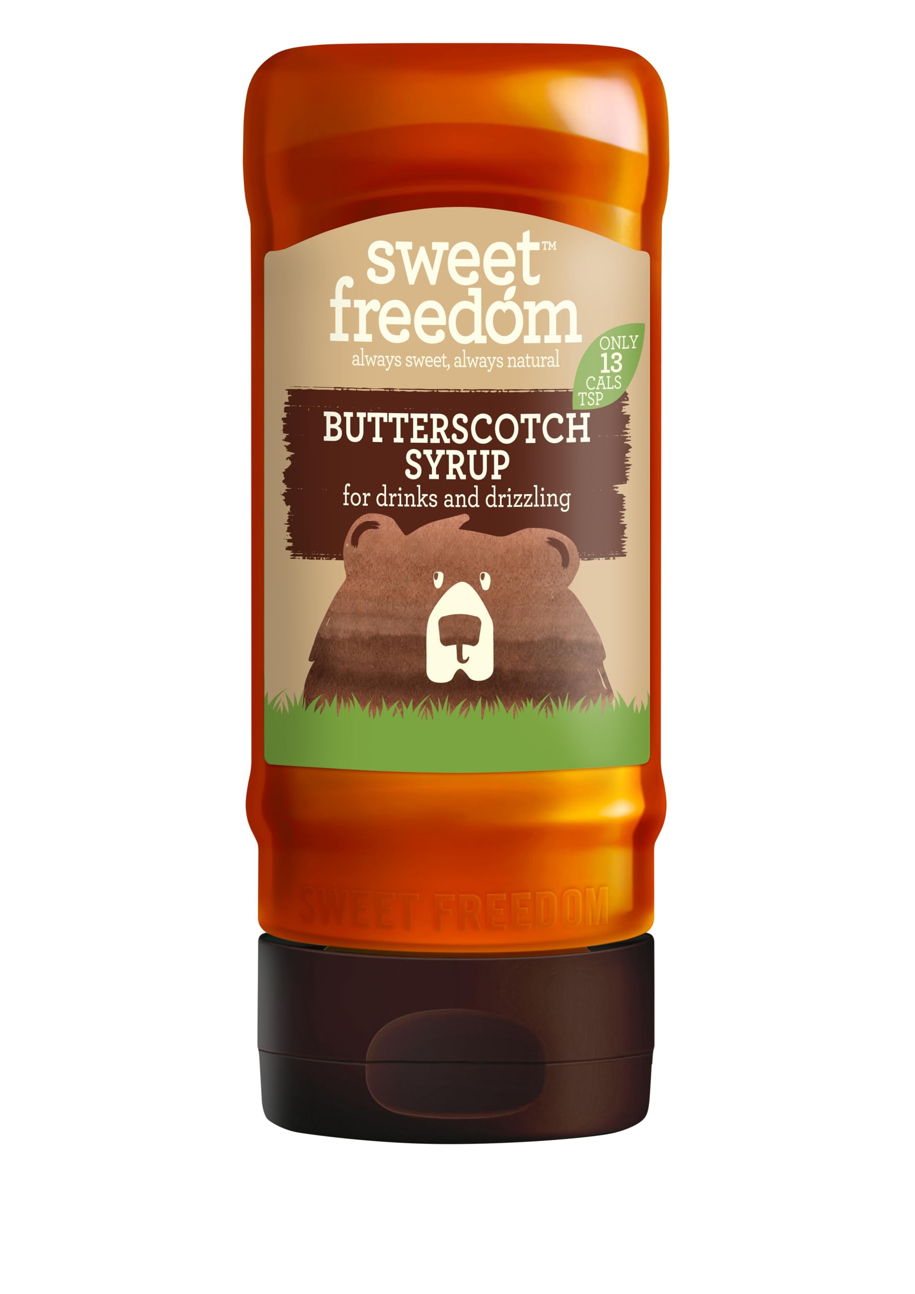Sweet Freedom Butterscotch-Sirup – 350 g natürlicher Süßstoff zum Backen und für Getränke
