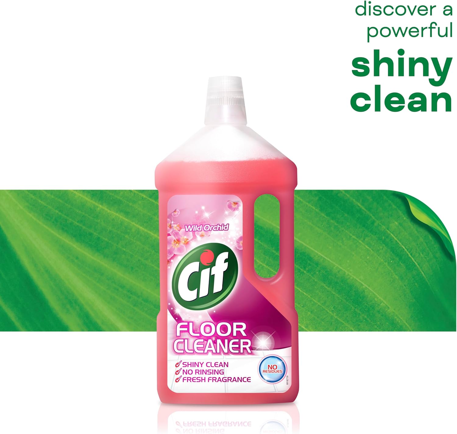 Cif Wild Orchid Floor Cleaner - Multi-Surface Residue-Free Cleaner for Linoleum, Vinyl & Ceramic Tile