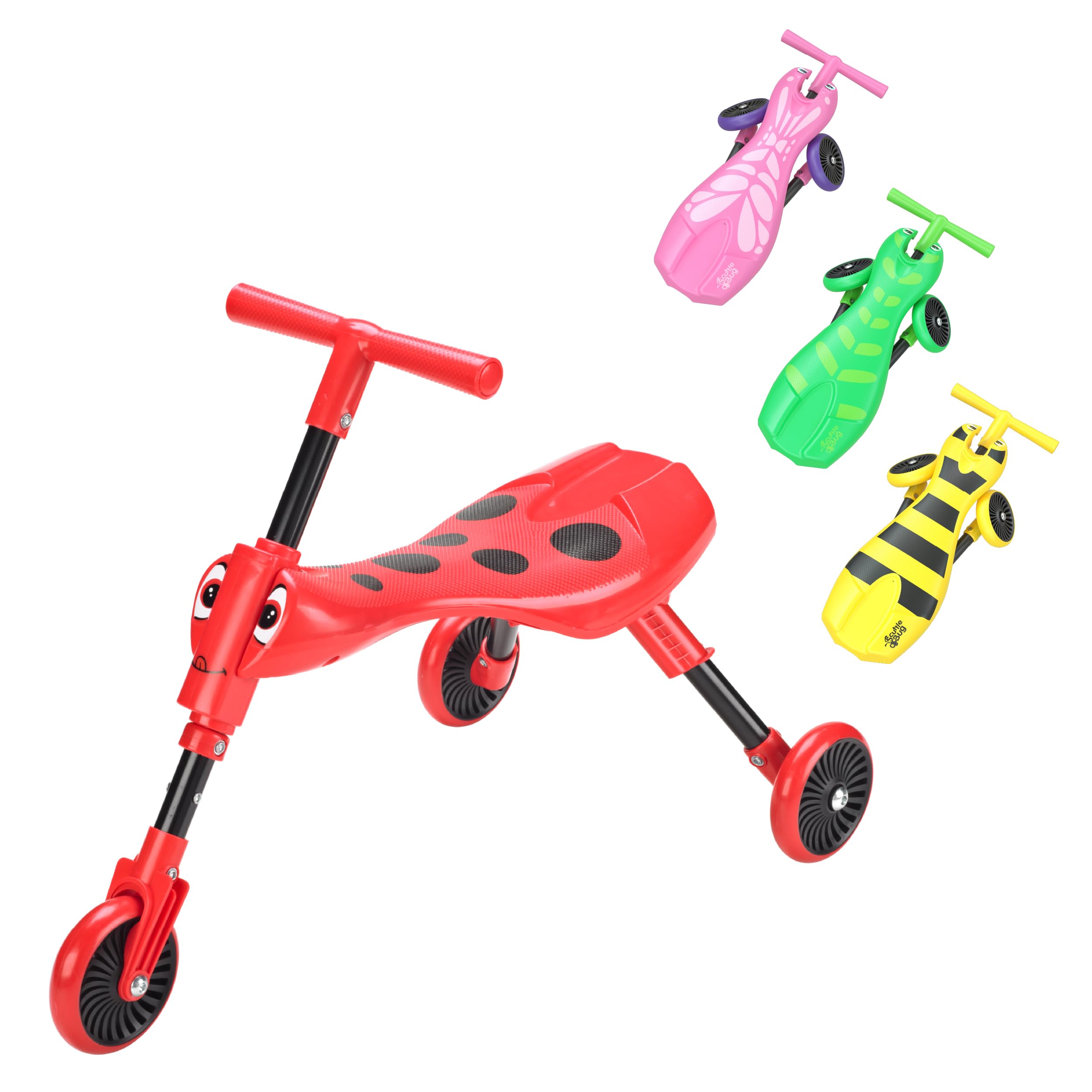 Scuttlebug 3-Wheel Foldable Ride-On Tricycle Beetle Trike for 1-3 Ye