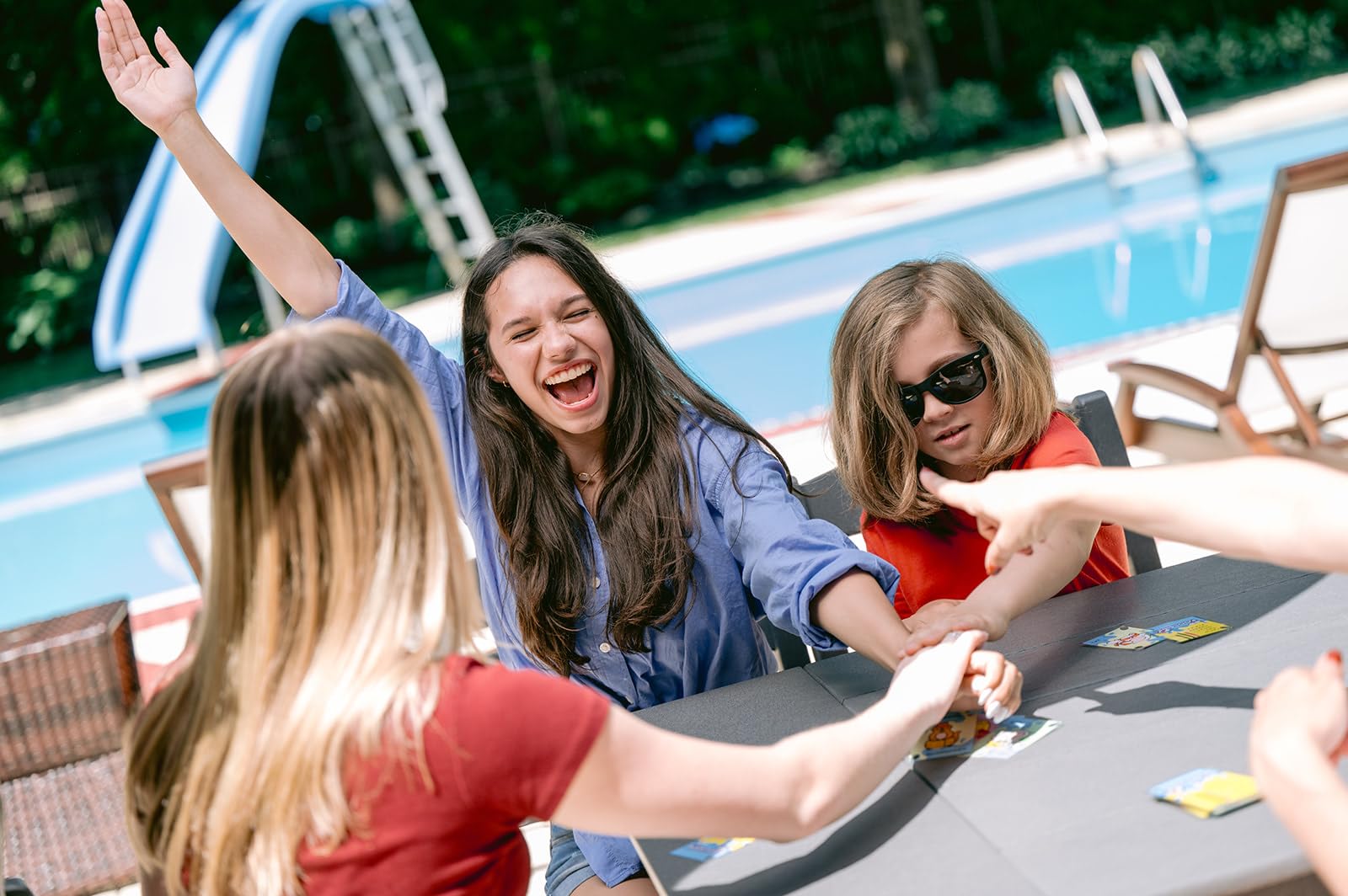 Blau Orange Taco Katze Ziegenkäse Pizza Wasserfest Kartenspiel