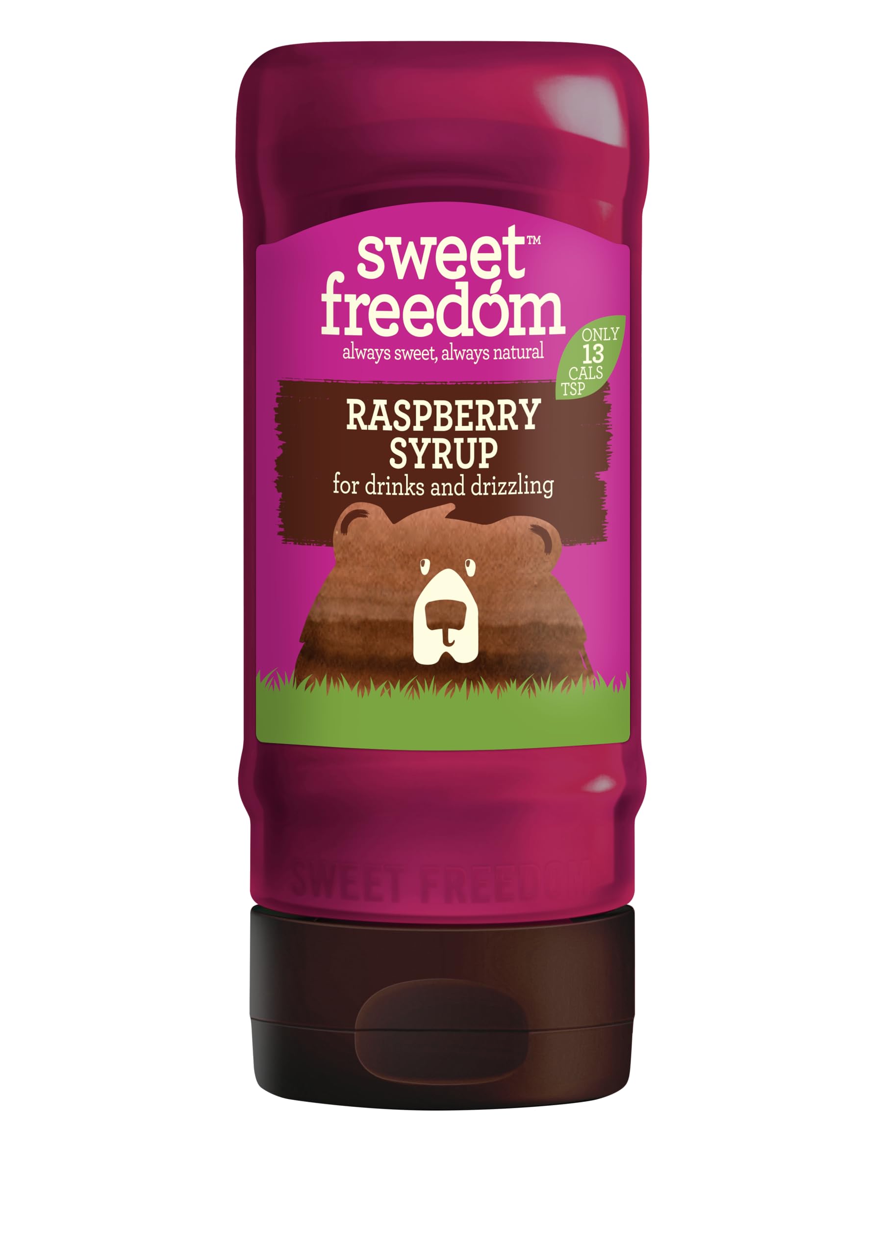 Sweet Freedom – Himbeersirup für Kaffee und zum Beträufeln – 13 Kalorien pro Portion
