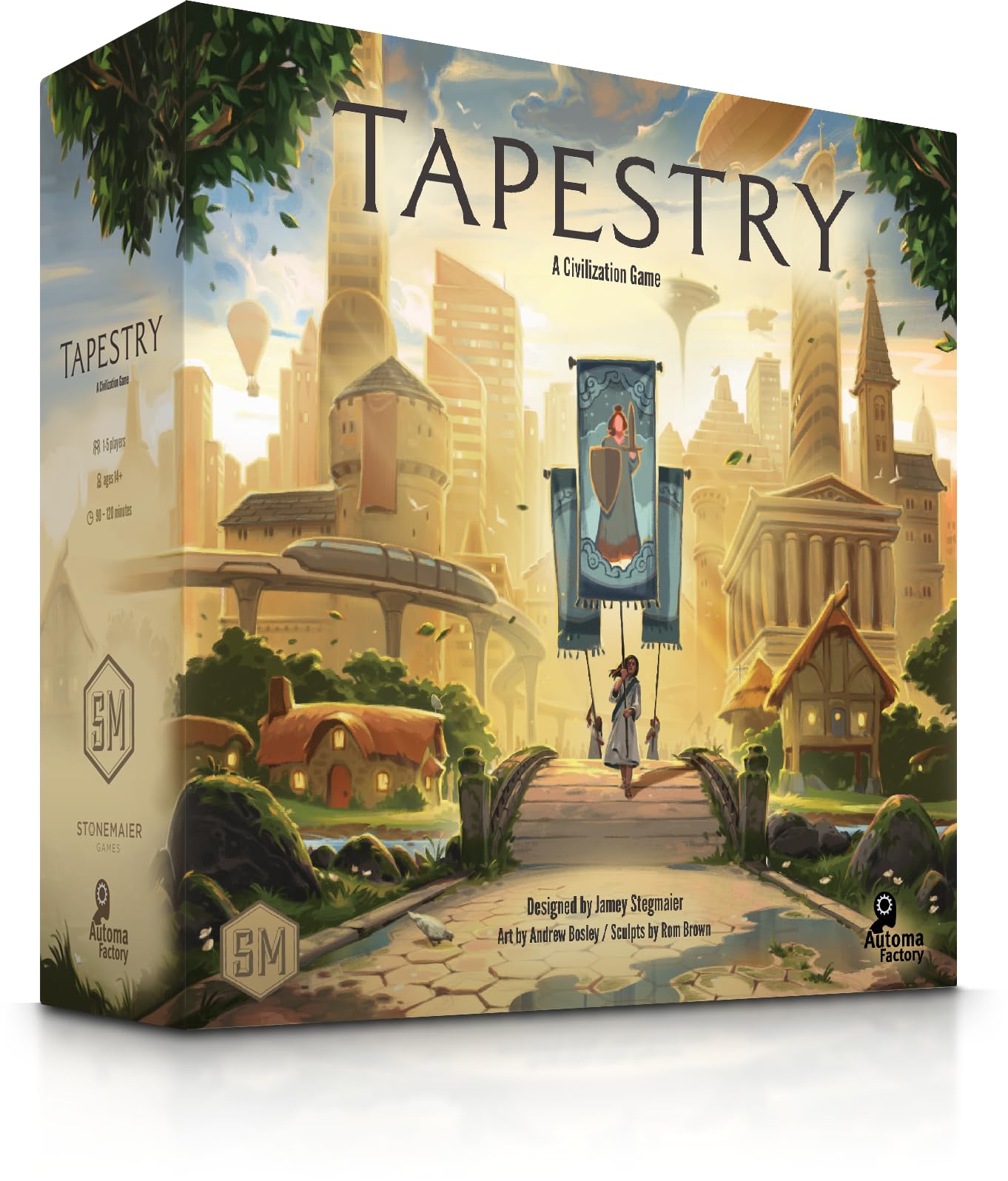 Stonemaier Games Tapestry Brettspiel – Strategie-Zivilisationsspiel für 1–5 Spieler