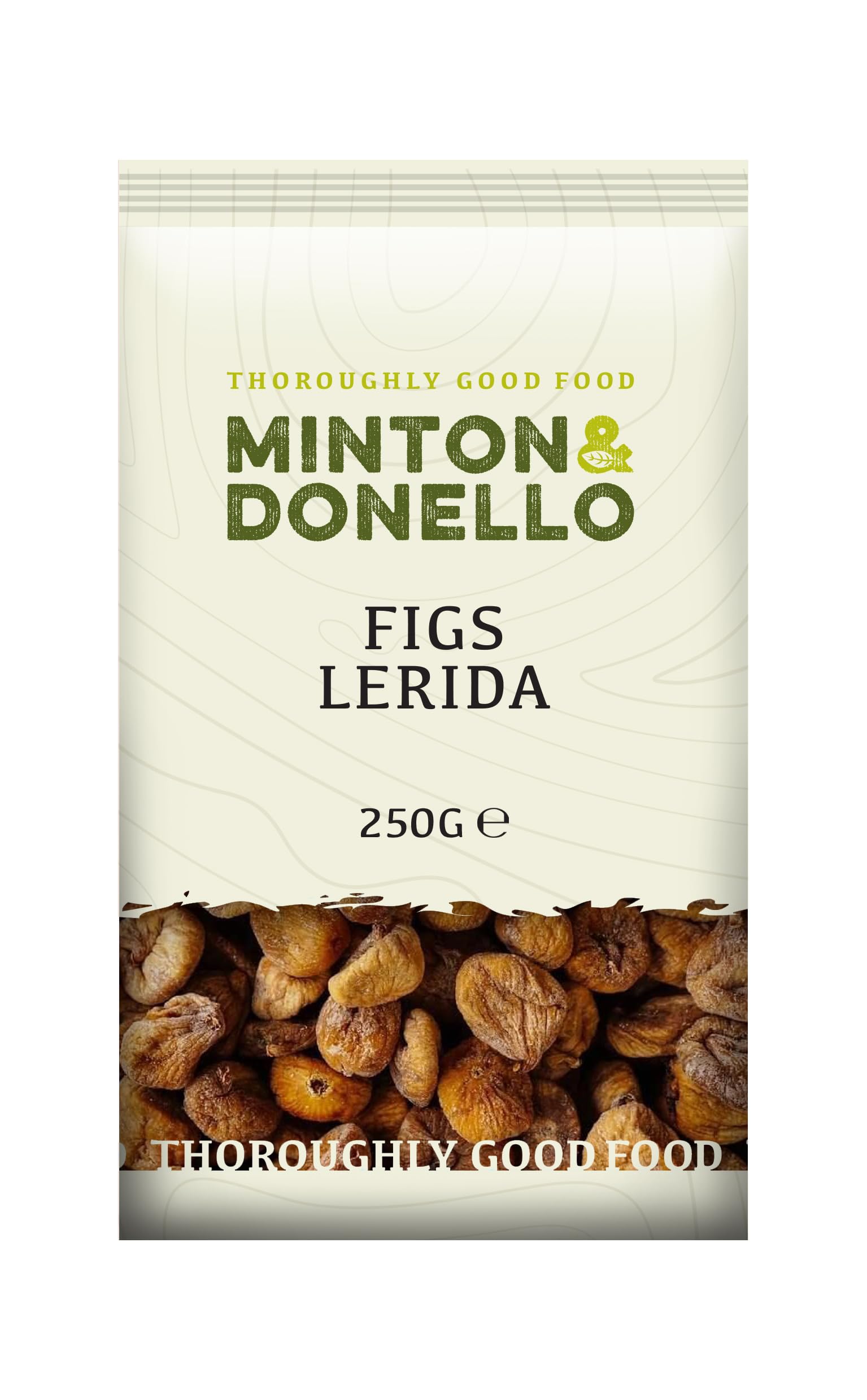 Minton & Donello Dried Figs - Soft & Sweet, Nutrient-Rich Snack, 250g