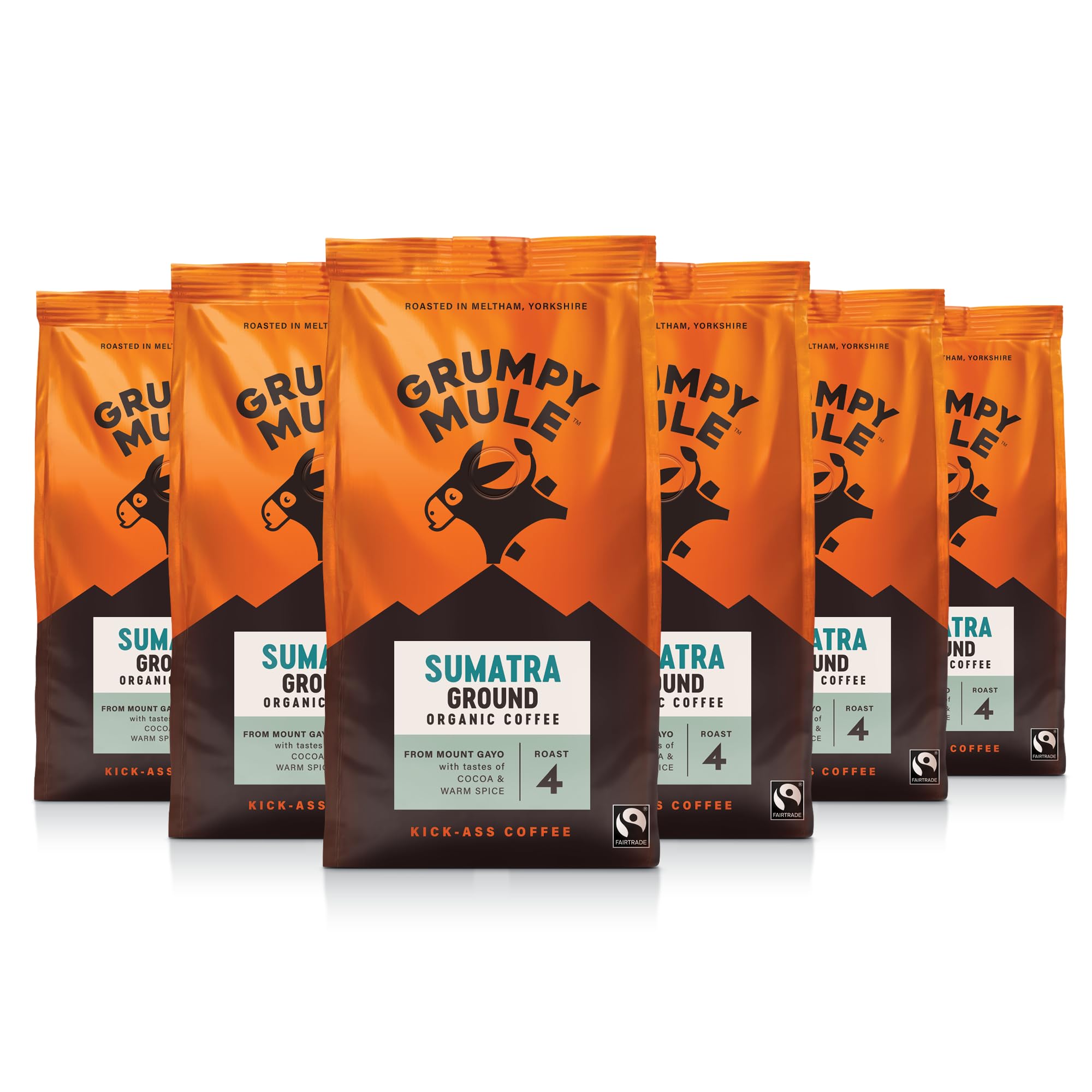 Grumpy Mule Sumatra Mount Gayo Bio-Kaffee gemahlen – Kakao & warme Gewürznoten, Fairtrade & Bio