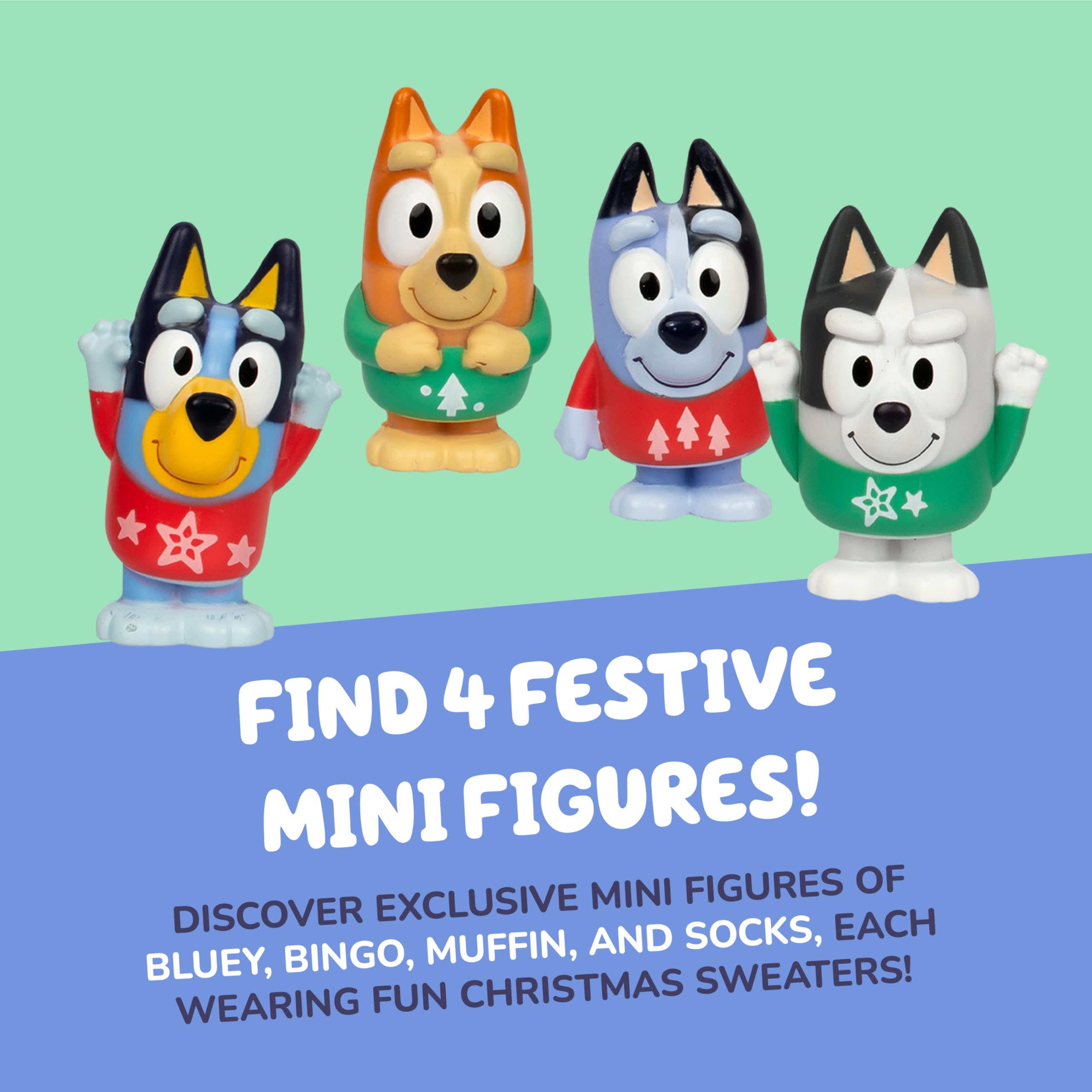 Bluey Advent Calendar - 24-Day Christmas Countdown with Mini Figures & Accessories