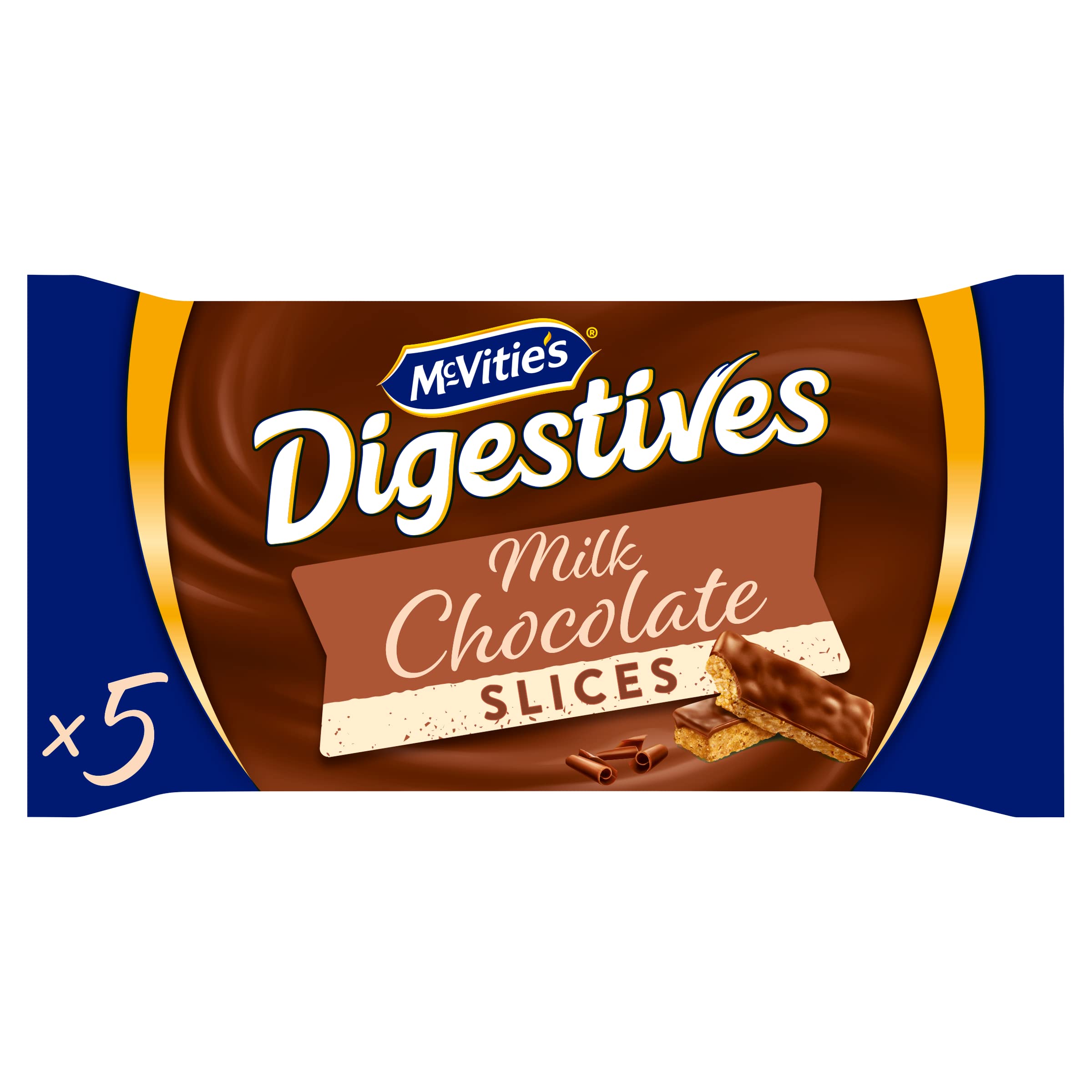 McVitie's Digestives Milchschokoladenscheiben, 5 Scheiben, 124 g (1er-Pack)