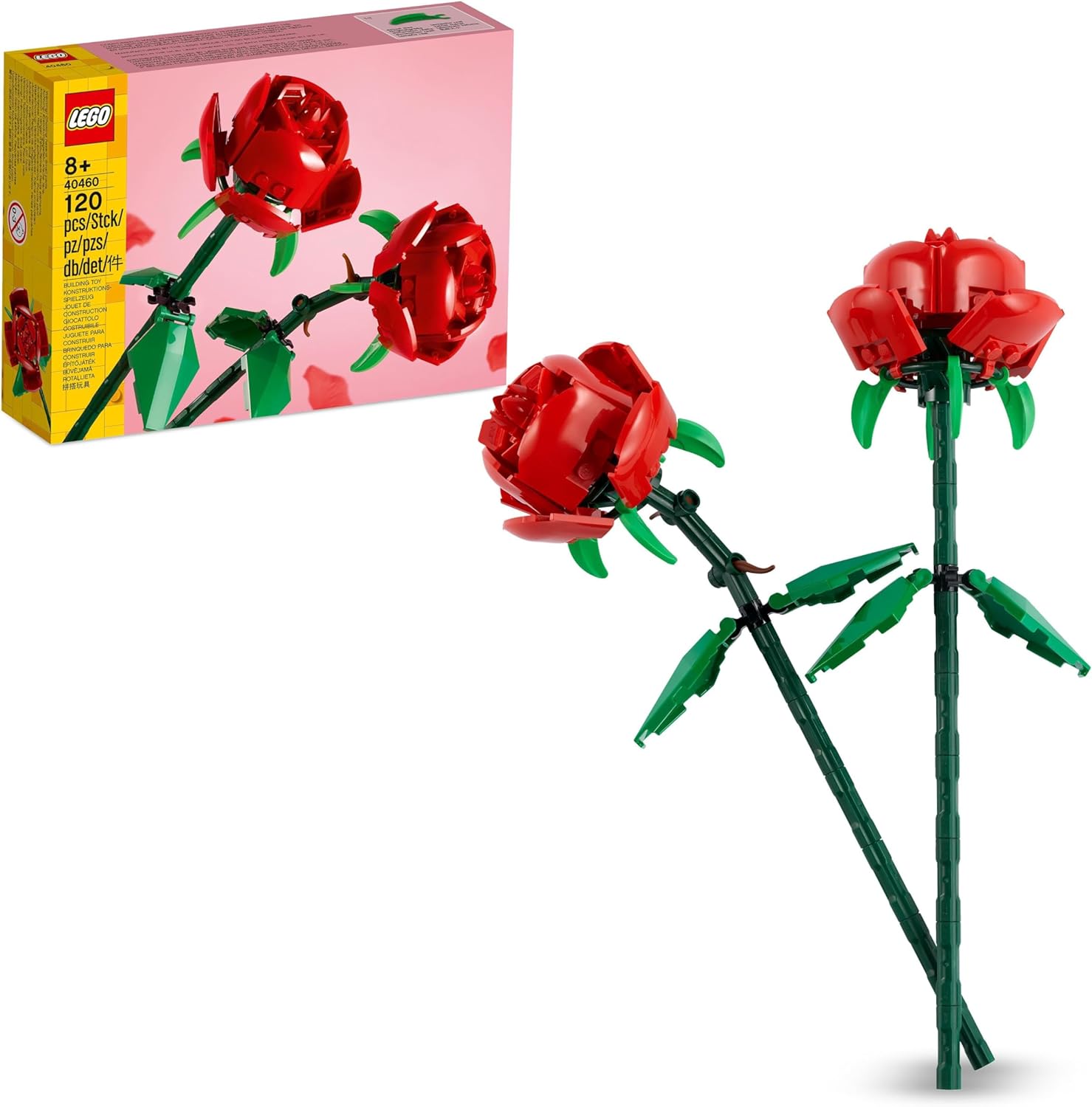 LEGO - Creator Roses 40460 Baubares Blumenstrauß-Set für die Heimdekoration