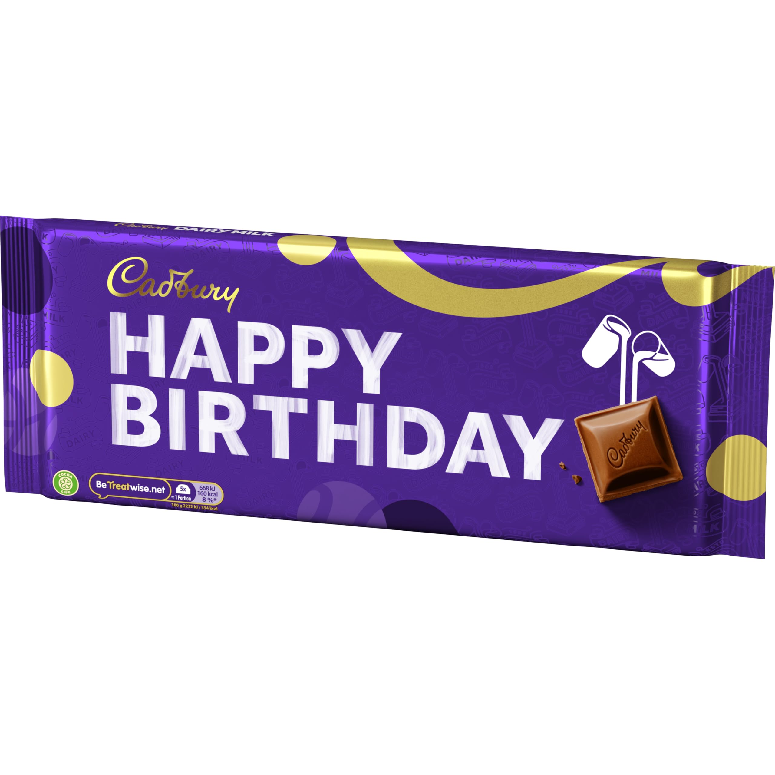 Cadbury Dairy Milk 360g Happy Birthday Chocolate Bar