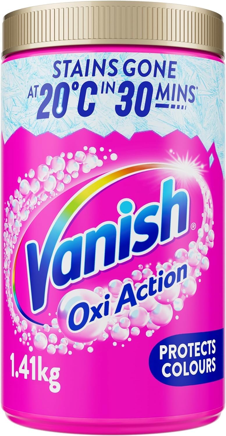 Vanish Gold Oxi Action Stain Remover and Laundry Booster Powder for Colours 1.41kg
