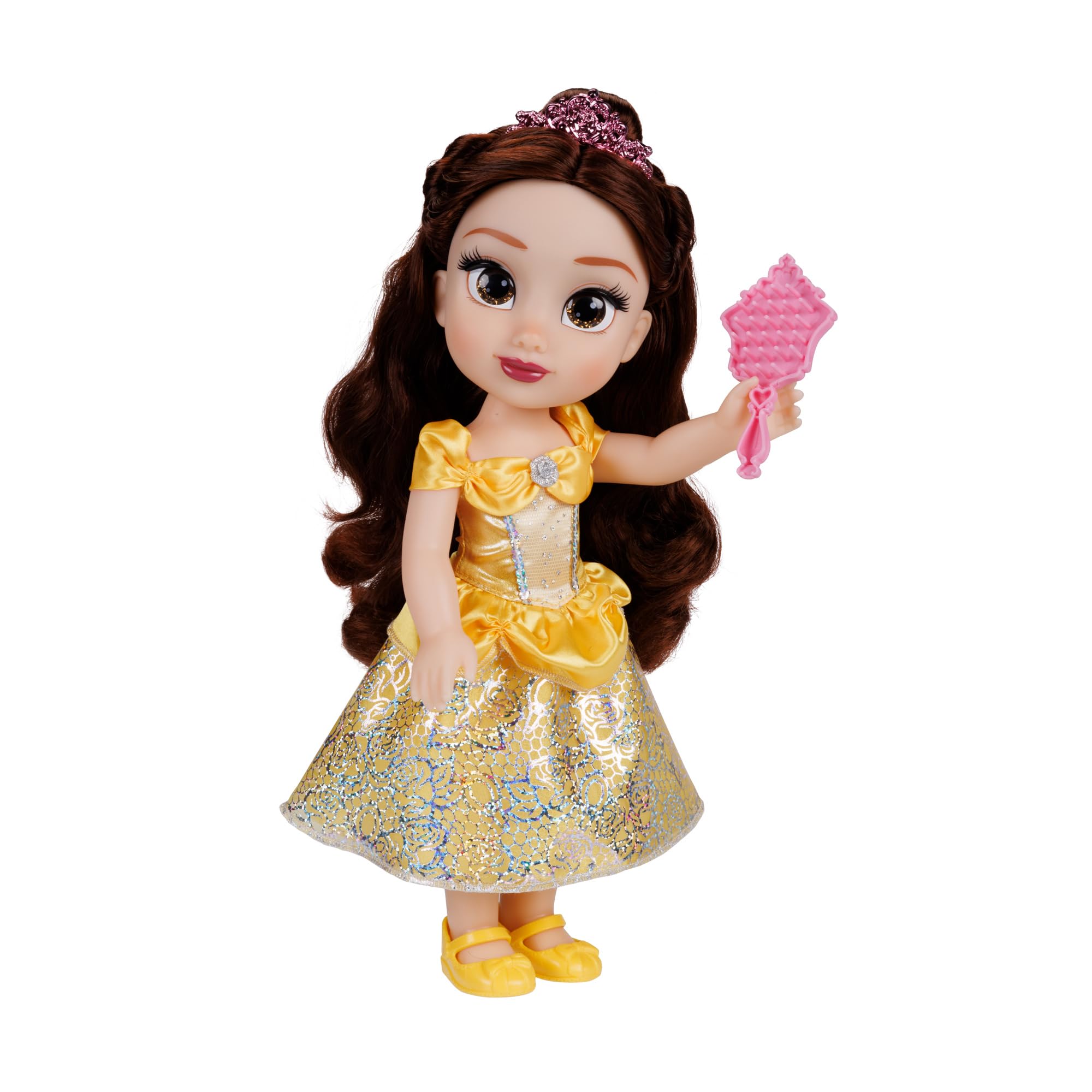 Disney Princess Belle Doll - 14" Shimmery Holofoil Dress & Royal Reflection Eyes
