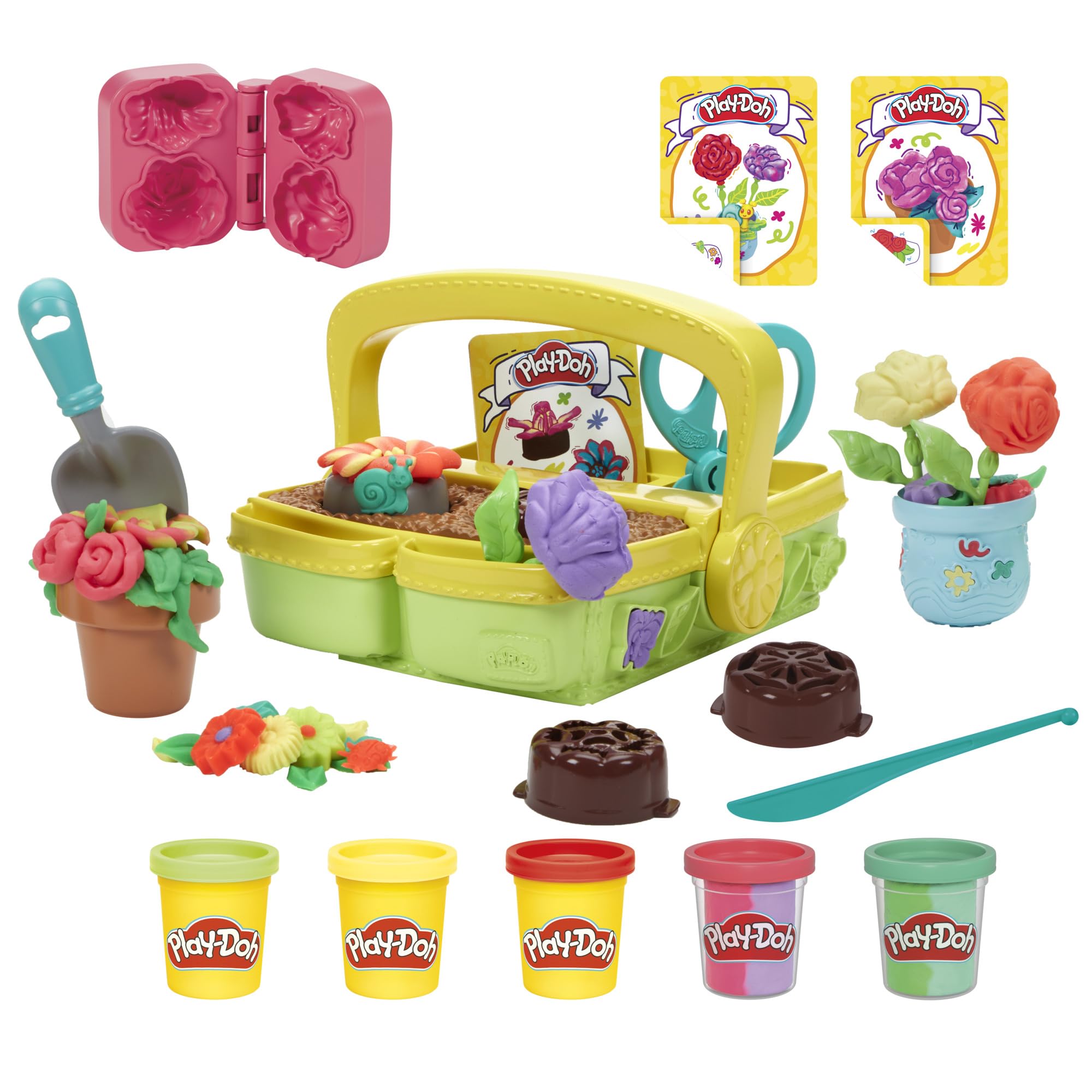 Play-Doh Blooming Flowers Playset - Creative Arts & Crafts for Toddlers 3+