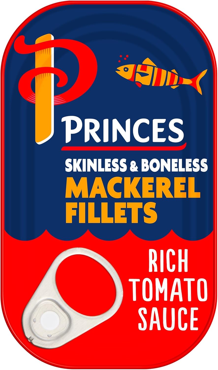 Princes Makrelenfilets in Tomatensauce, 125g, 10er Packung