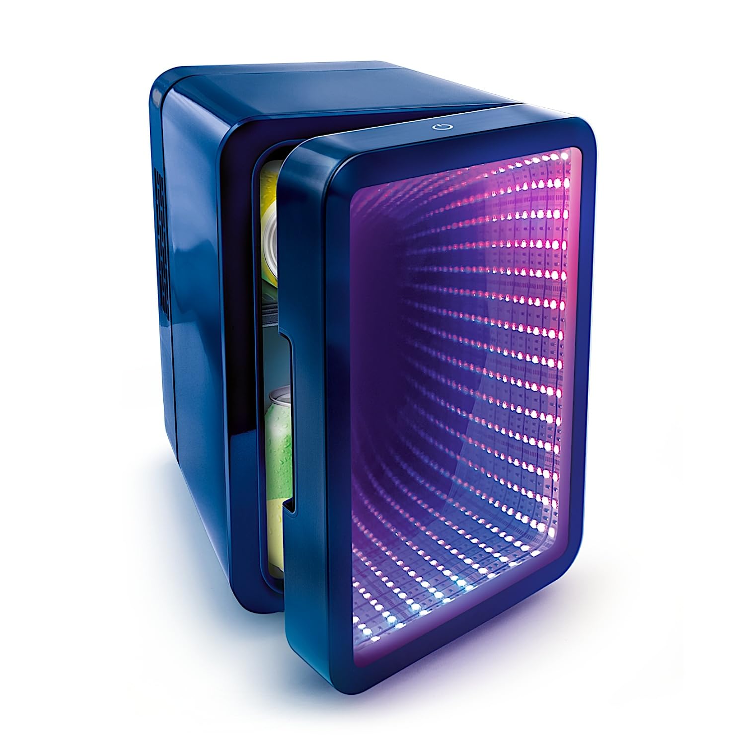 So Chill Mini Fridge with Infinity LED Effect - USB Powered Portable Cooler for Teens & Gamers