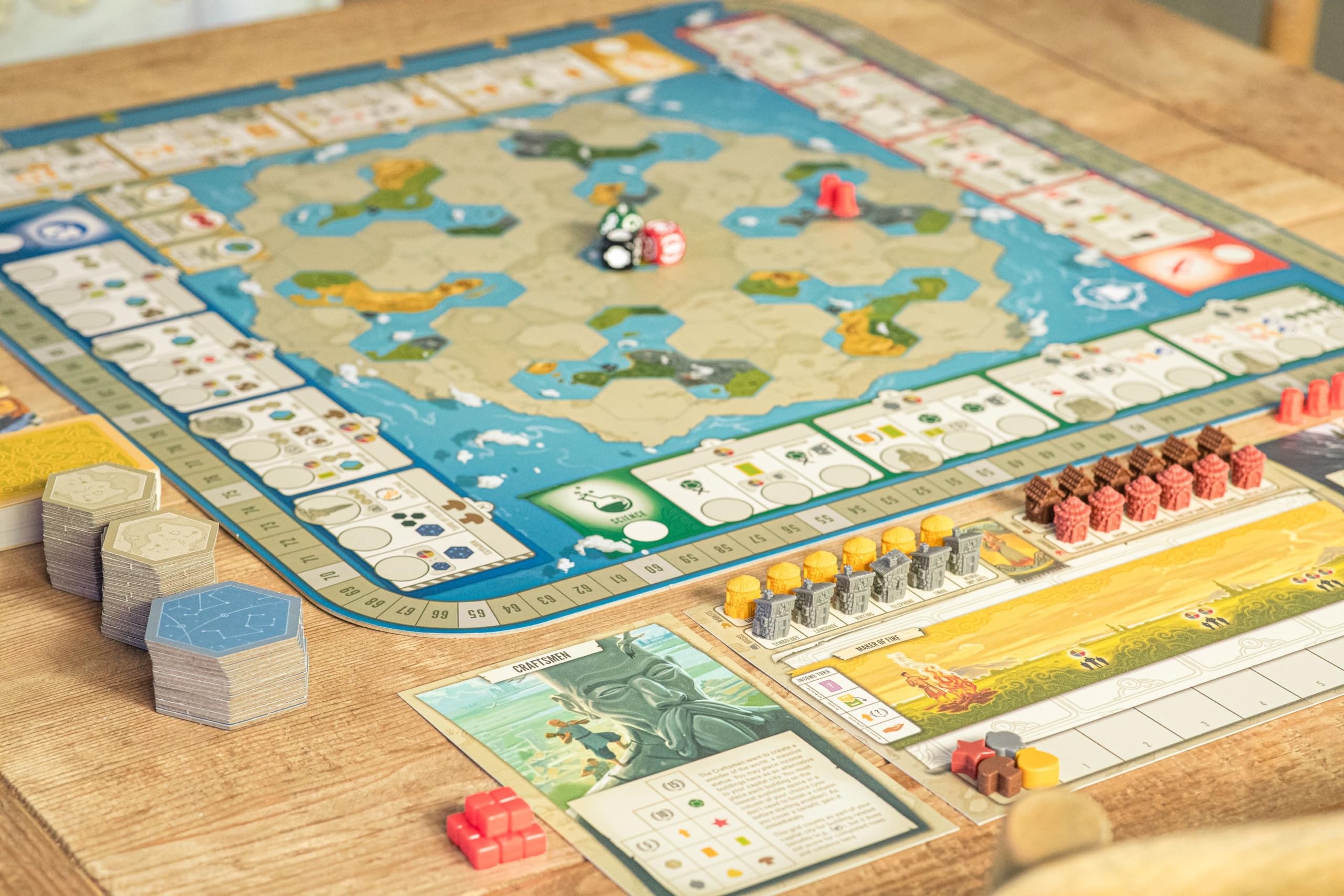 Stonemaier Games Tapestry Brettspiel – Strategie-Zivilisationsspiel für 1–5 Spieler