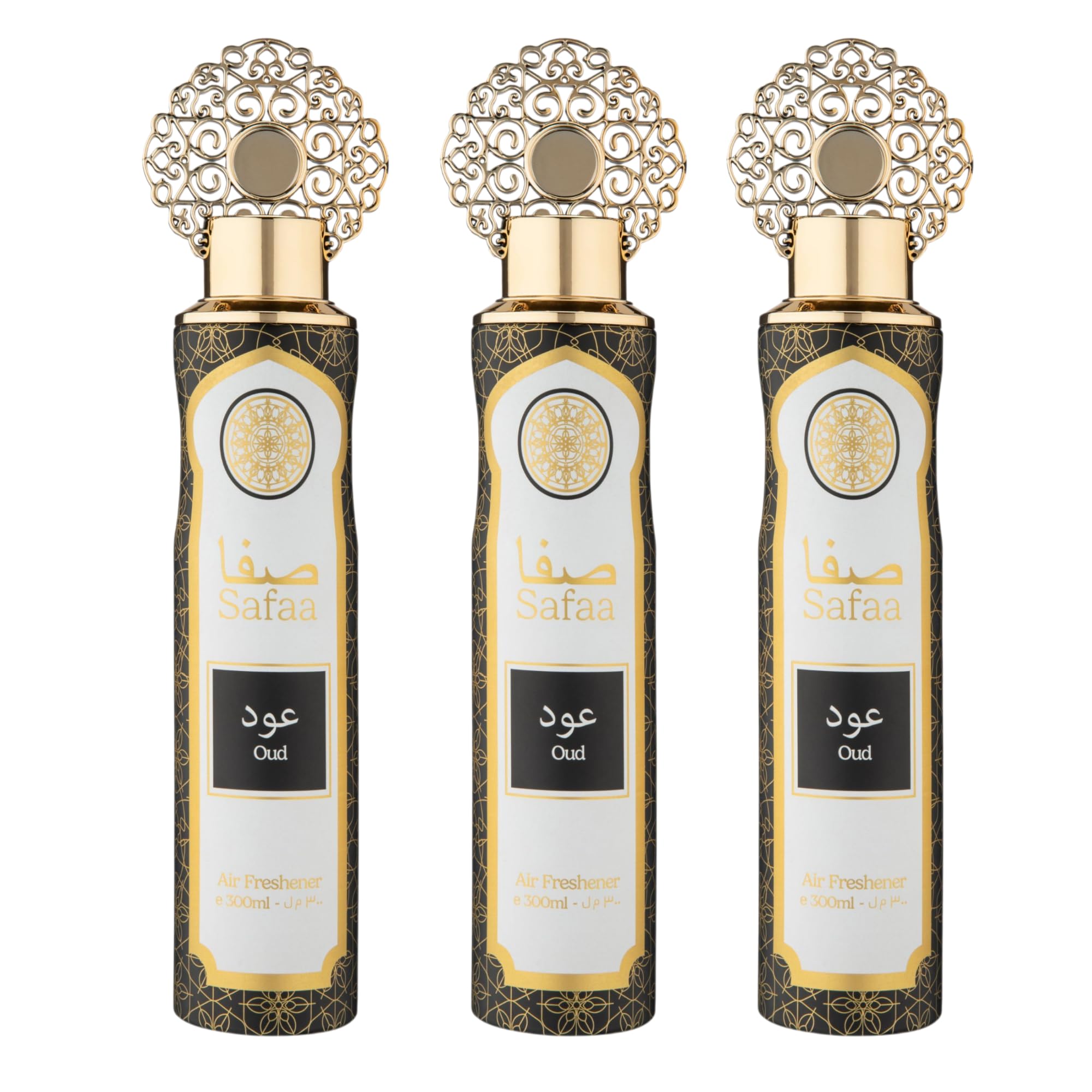 Designer Fragrances - Safaa Oud Air Freshener 3-Pack (300ml Cans)