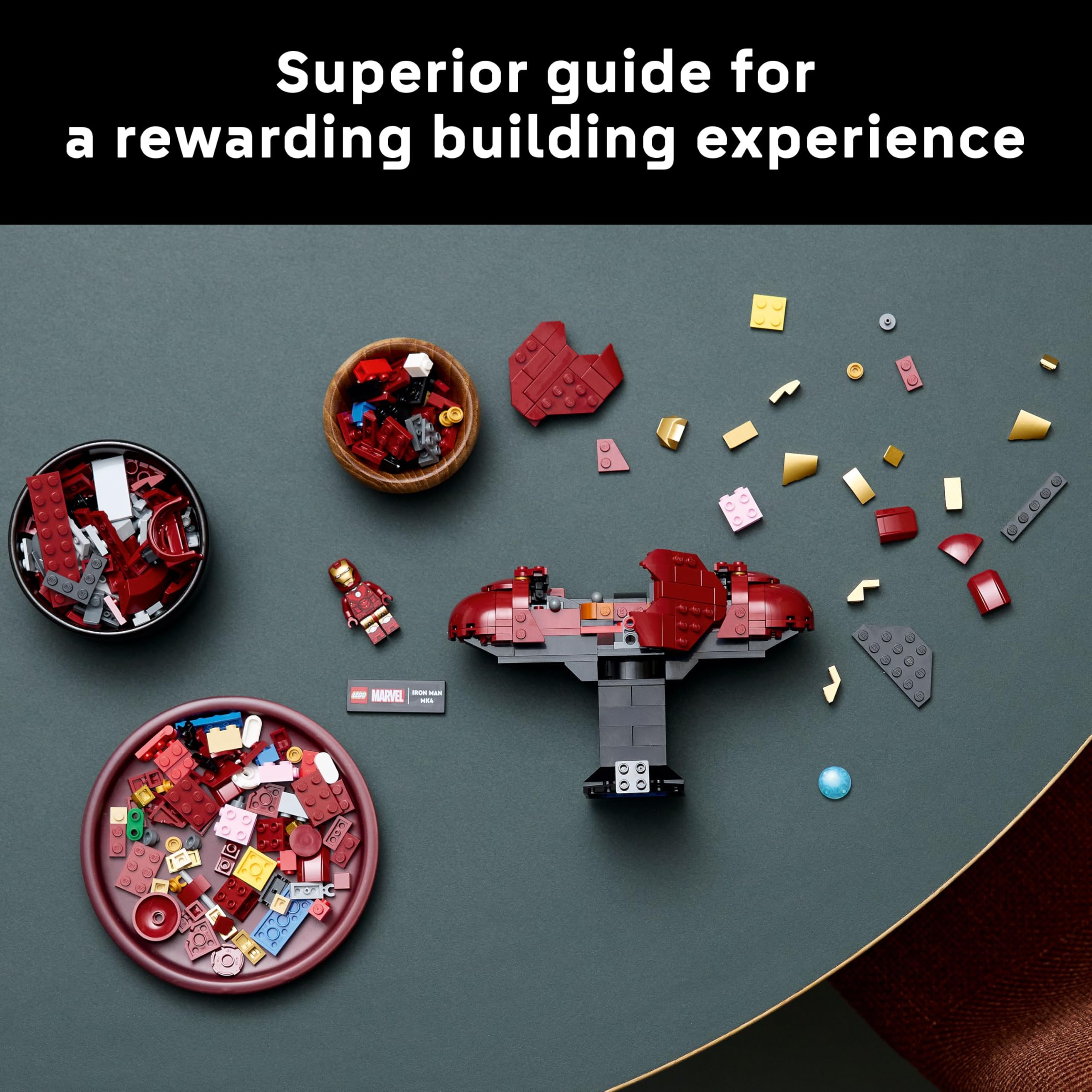 LEGO Marvel Iron Man MK4 Bust - Buildable Display Model for Adults