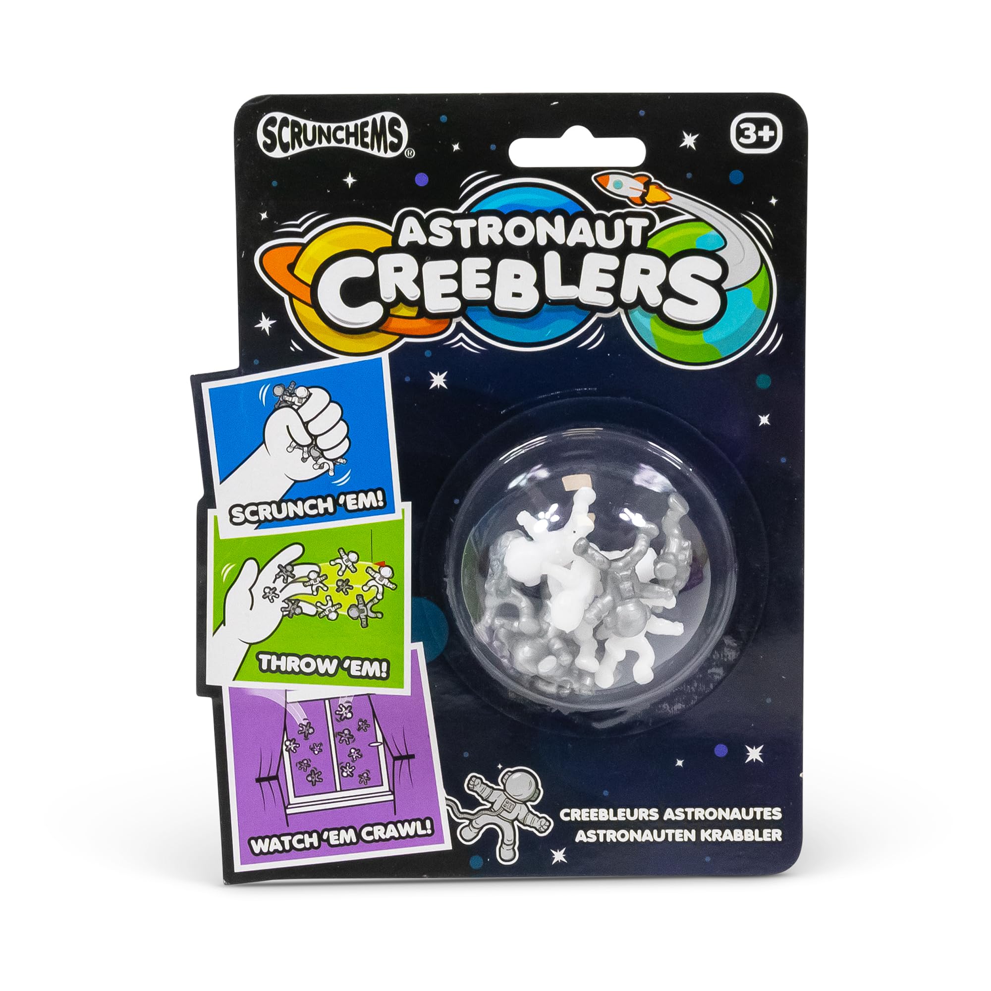 Tobar Astronaut Creeblers - Glow in the Dark Squeeze & Scrunch Figures for Kids 3+