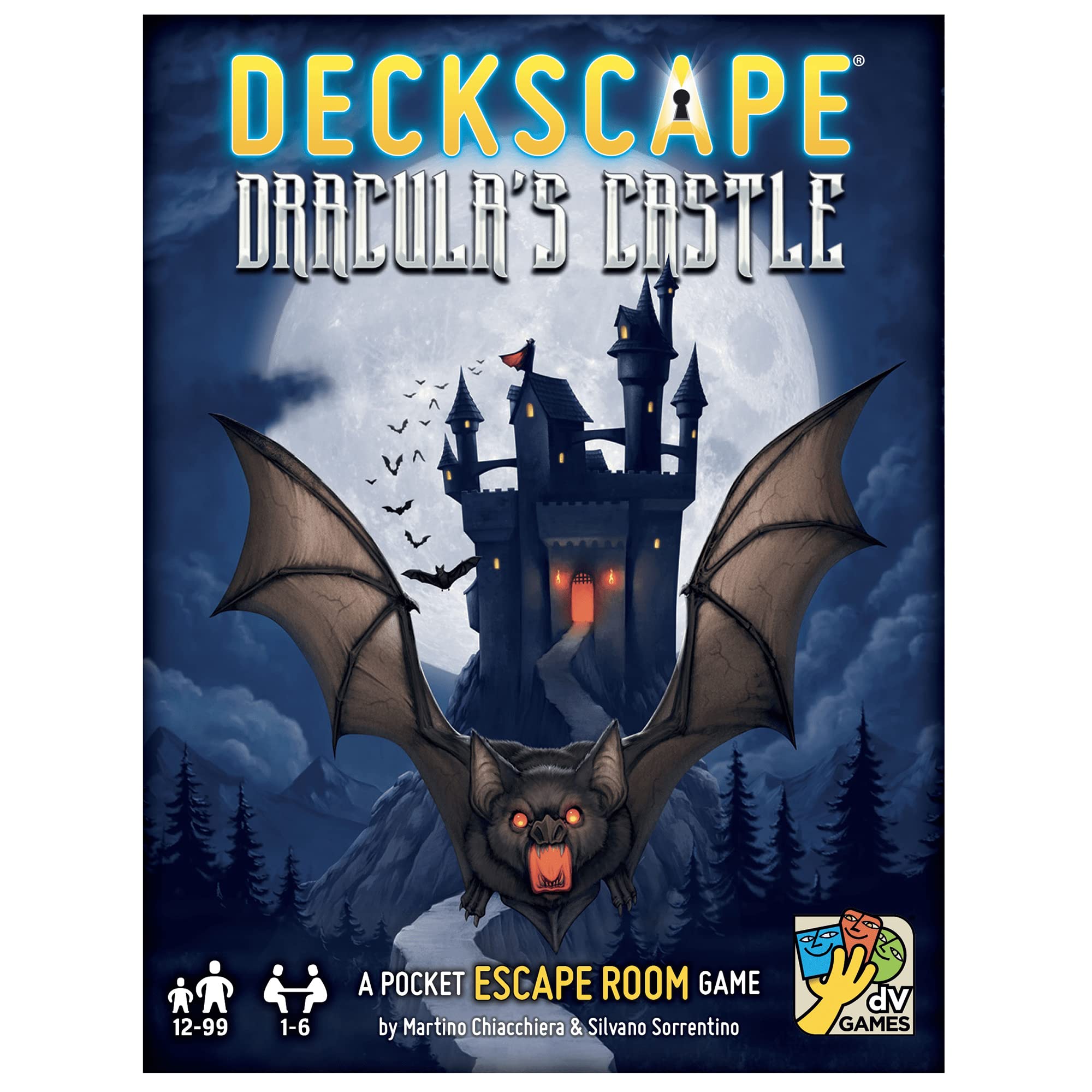 dV Giochi Deckscape: Draculas Schloss Escape Room-Kartenspiel