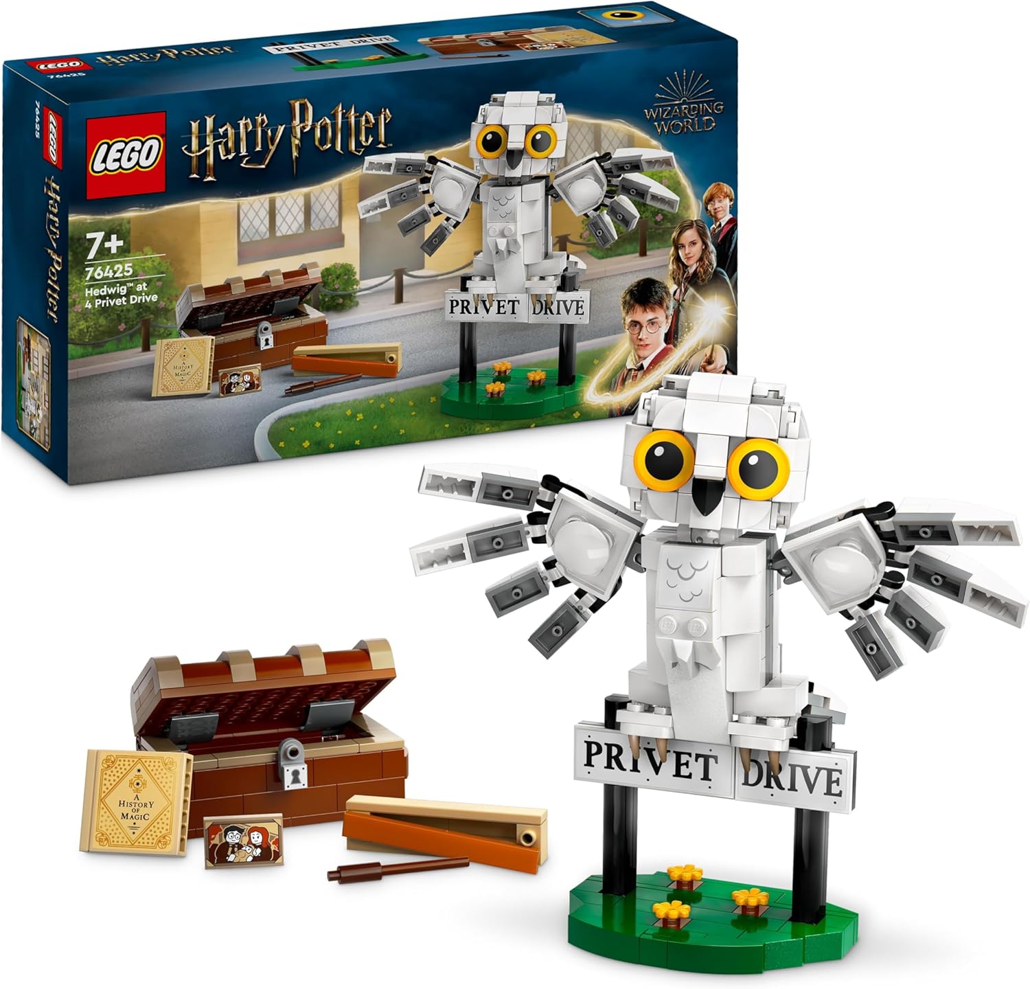 LEGO Harry Potter Hedwig im Ligusterweg 4 – Bauspielzeug für Kinder ab 7 Jahren