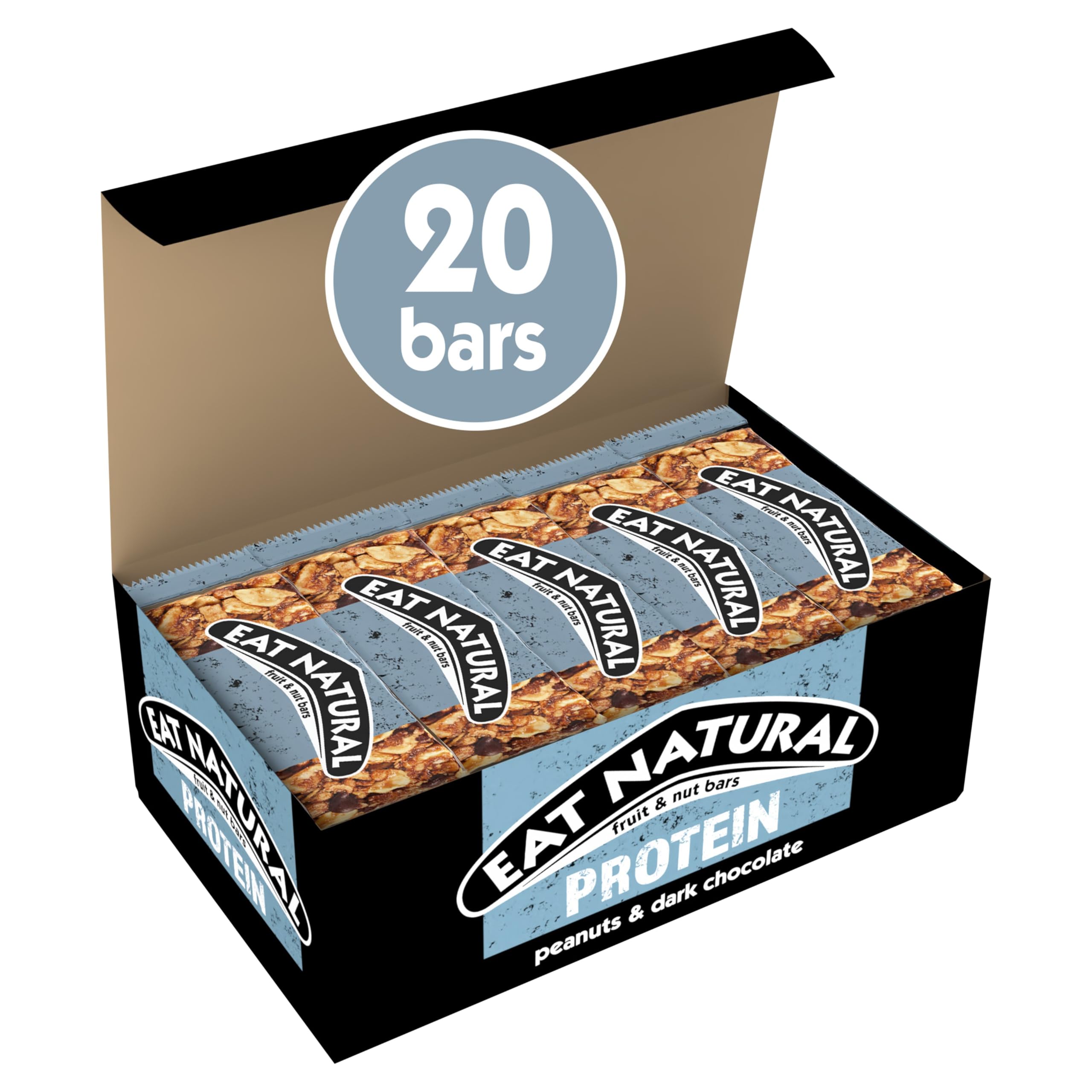 Eat Natural - Protein Packed Peanuts & Dark Chocolate Bar (20 x 40g)