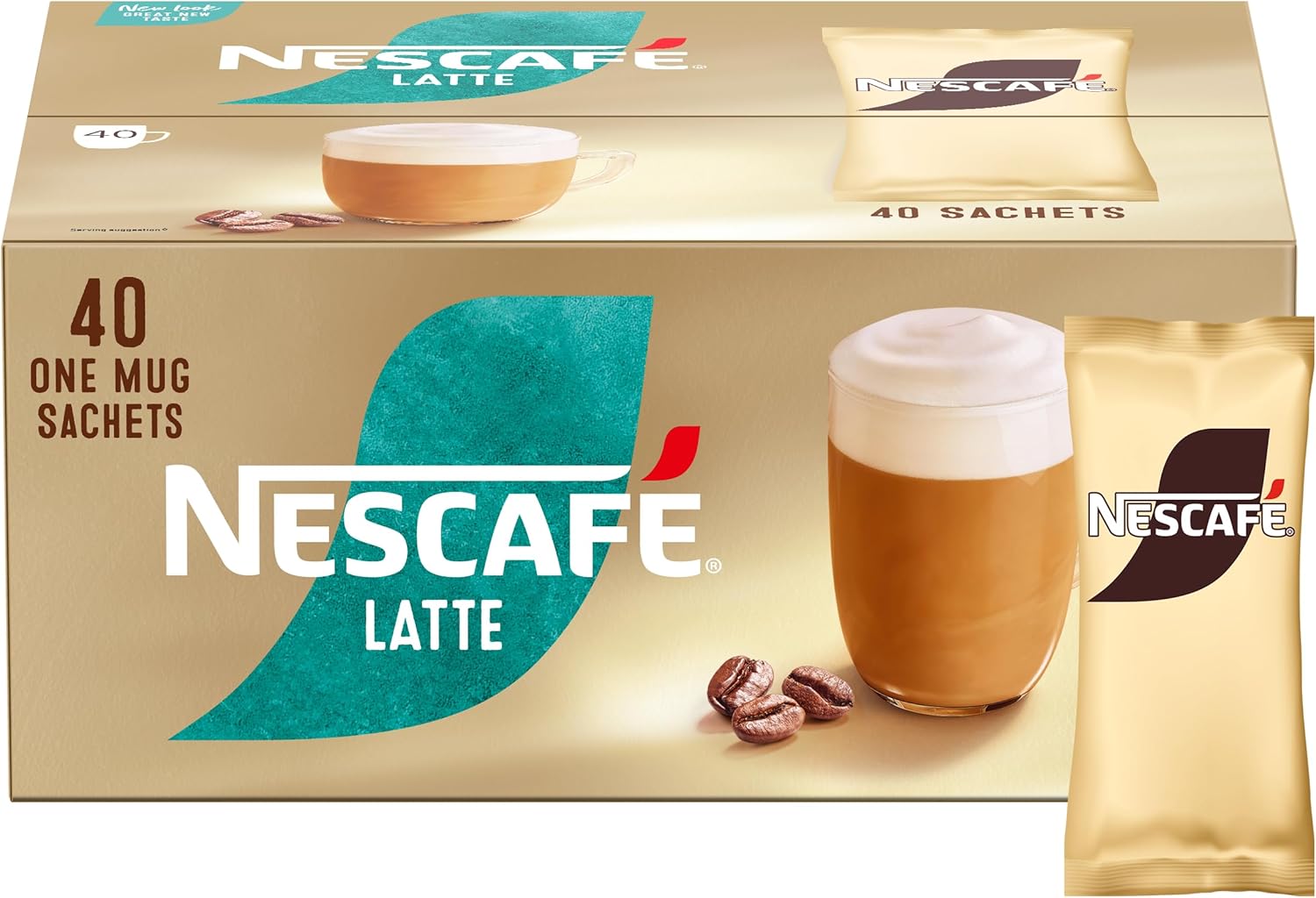 NESCAFÉ Gold Latte Instantkaffee-Beutel – 40 x 18 g