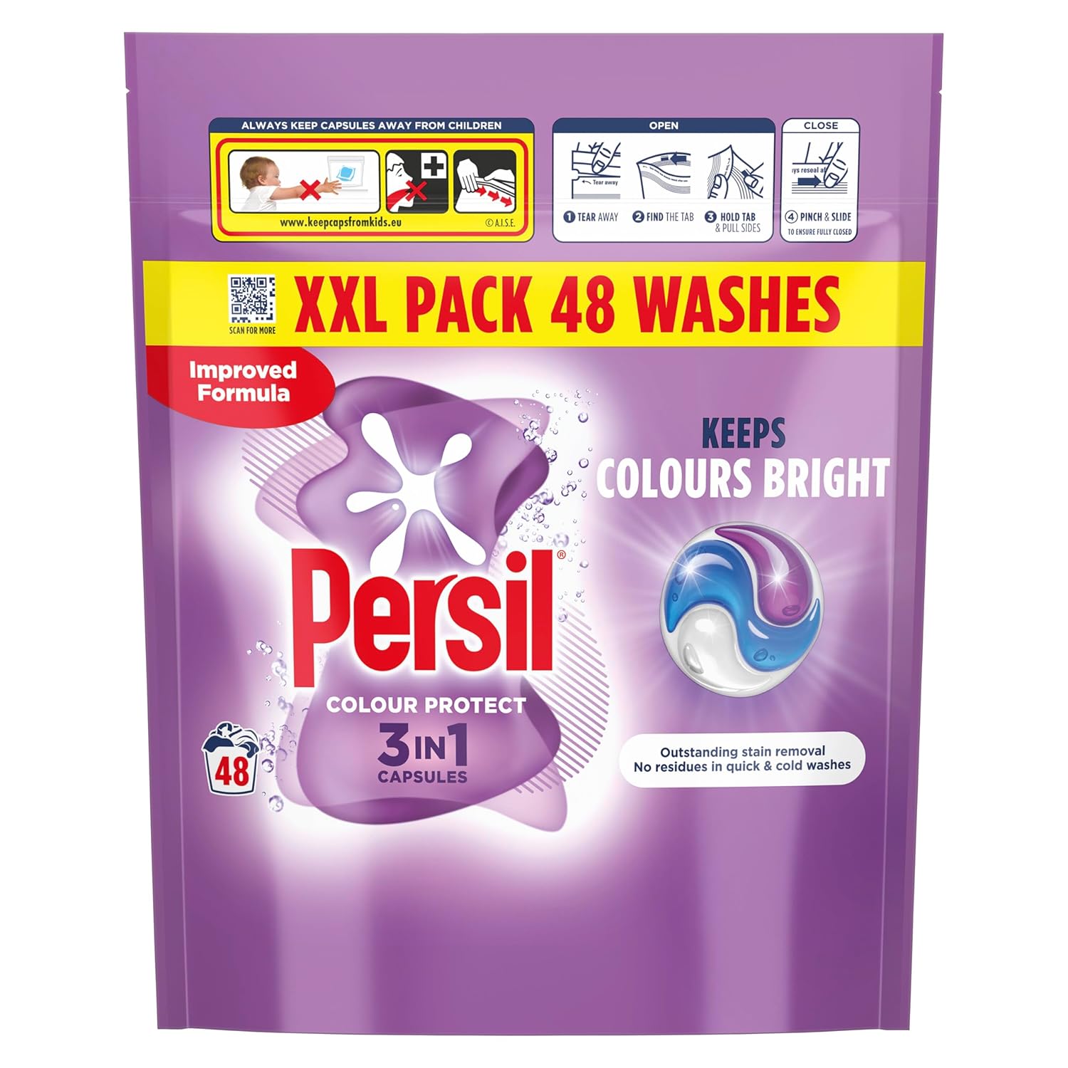 Persil - Colour Protect 3 in 1 Washing Capsules 48 Washes