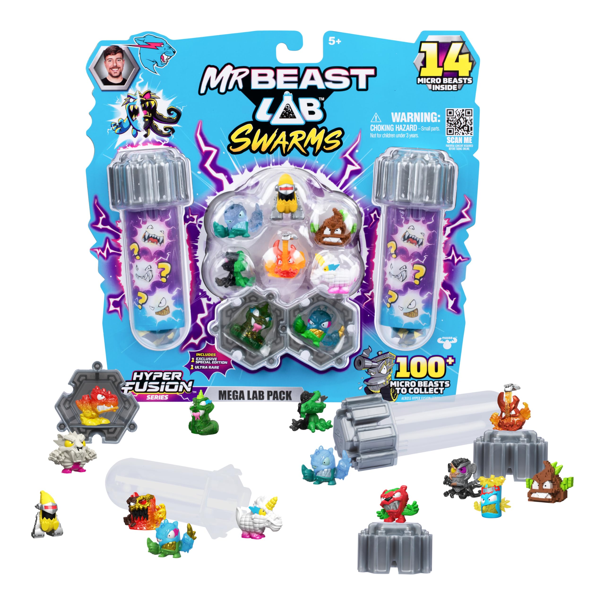 MrBeast Lab Swarms Hyper Fusion Series - Micro Beasts Mega Lab Pack Collectibles