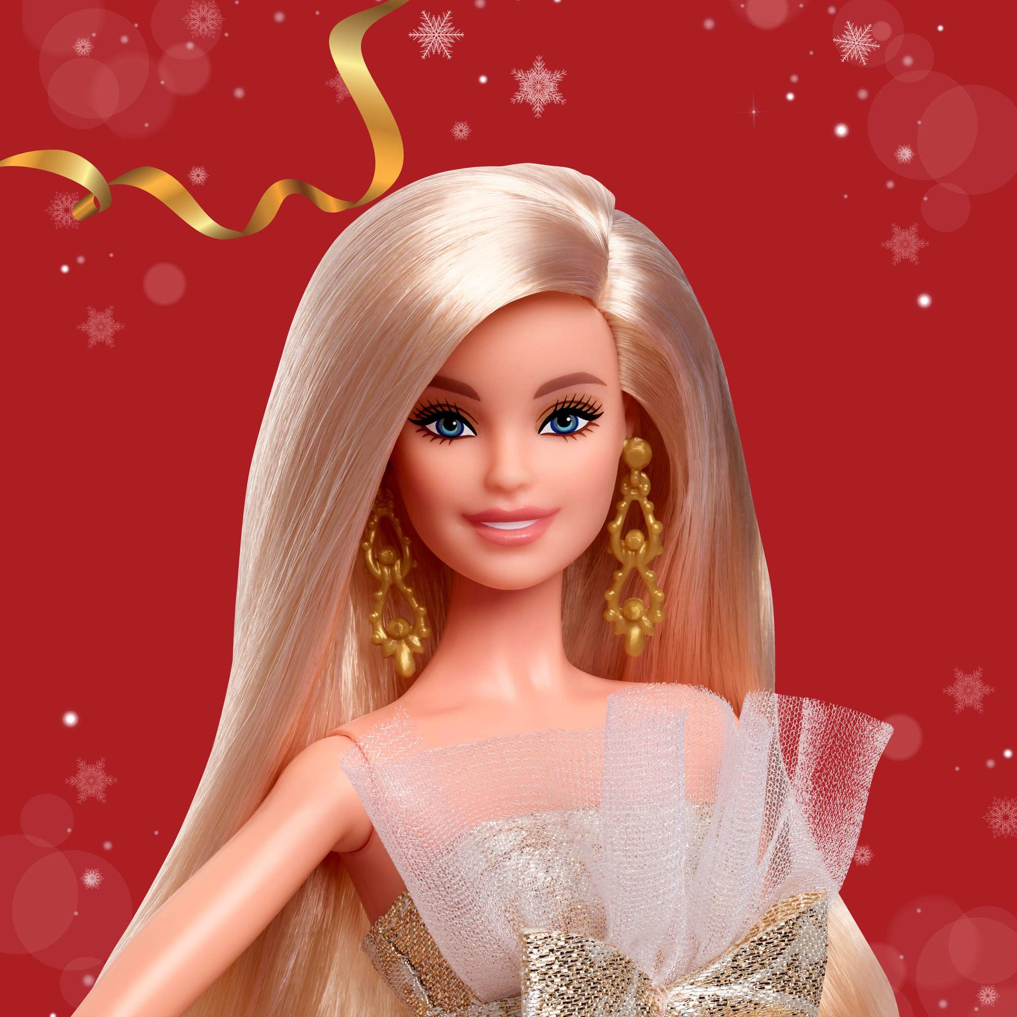 Barbie Signature 2025 Holiday Barbie Doll - Silver & Gold Festive Fashion, 6+