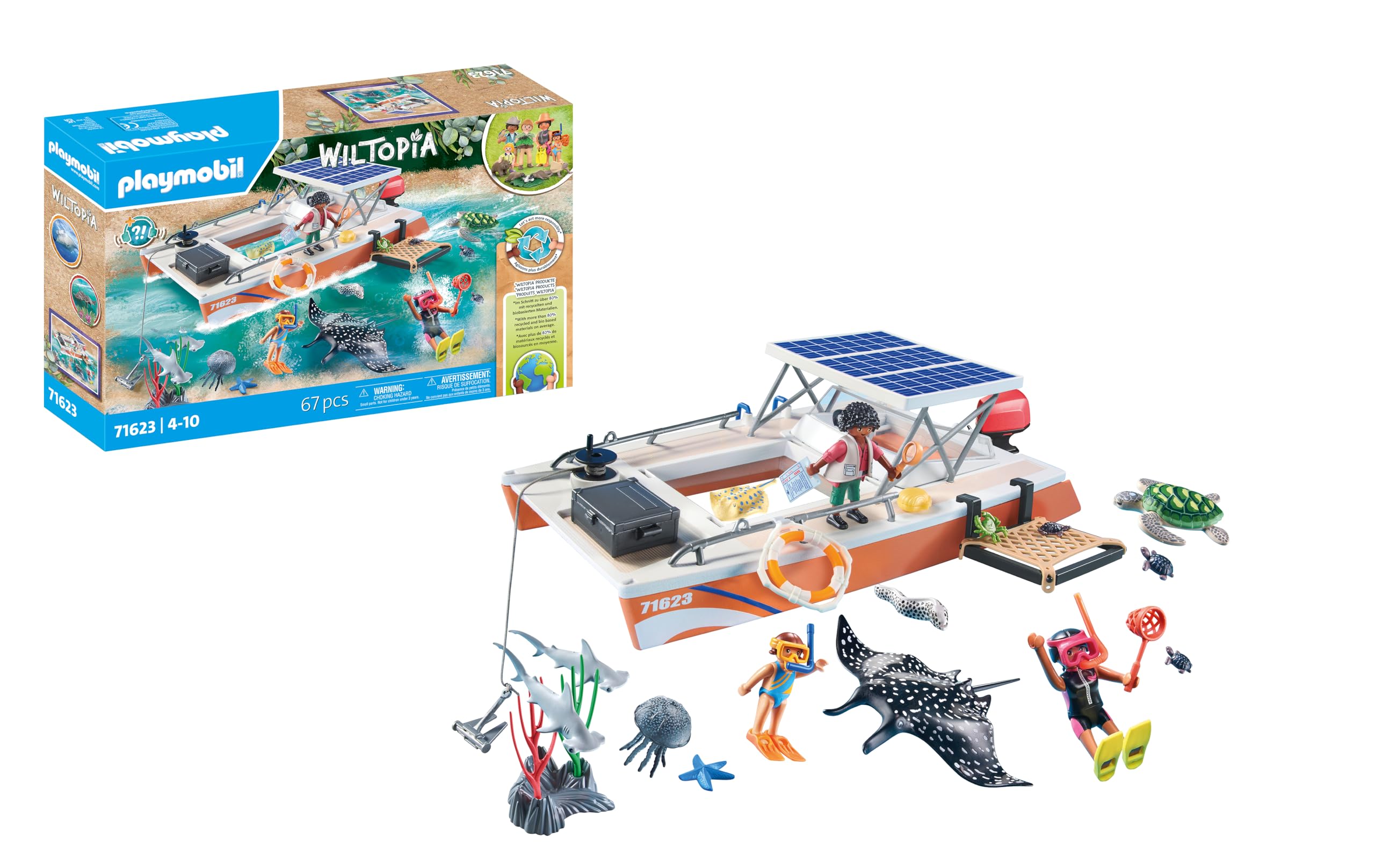 Playmobil Coral Reef Examination Set - Educational Underwater Playset for Kids 4+