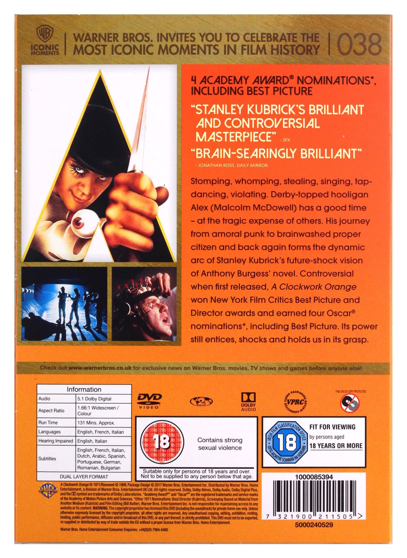 A Clockwork Orange (1971) - DVD