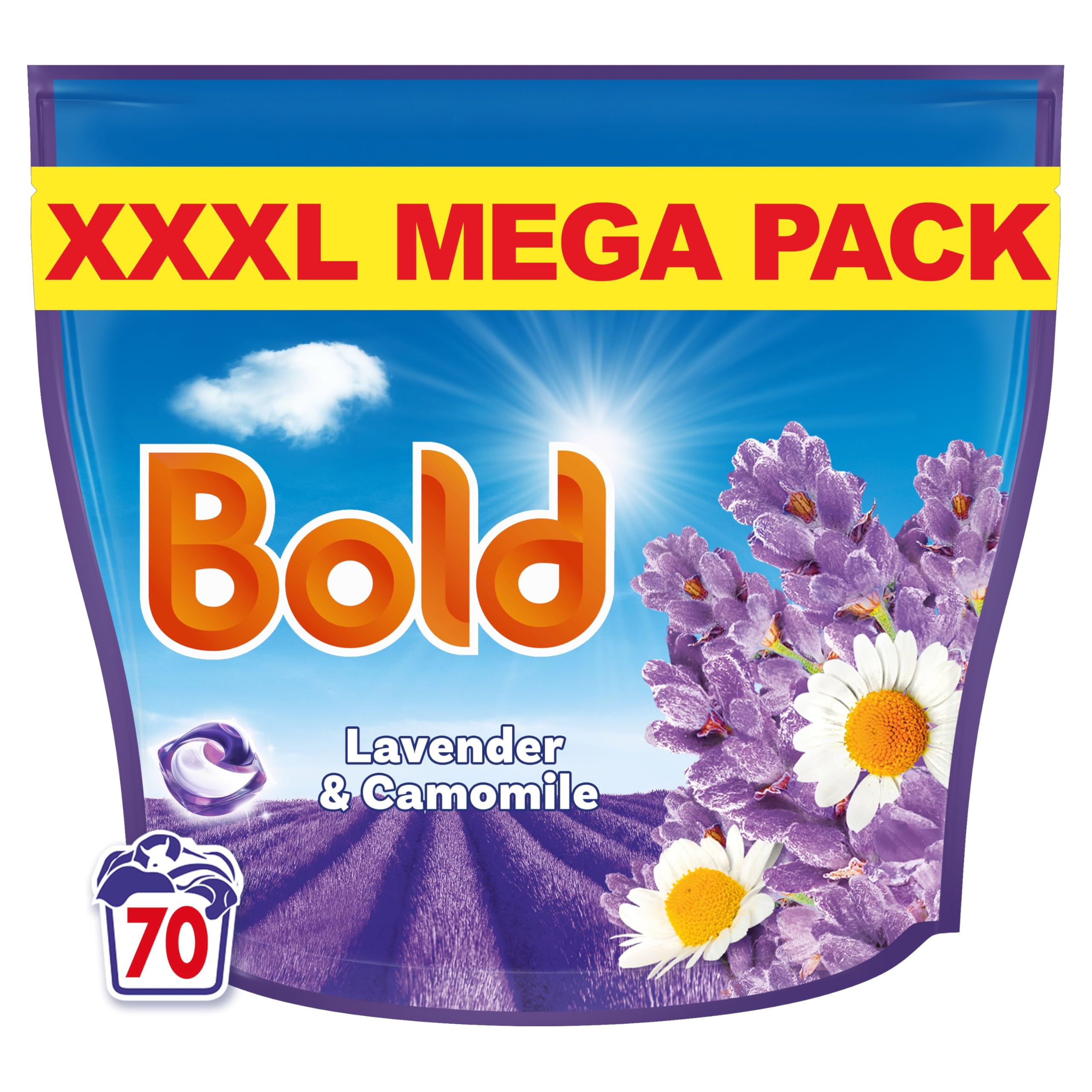 Bold PODS® Waschmittelkapseln mit Lavendel und Kamille (70 Waschgänge)