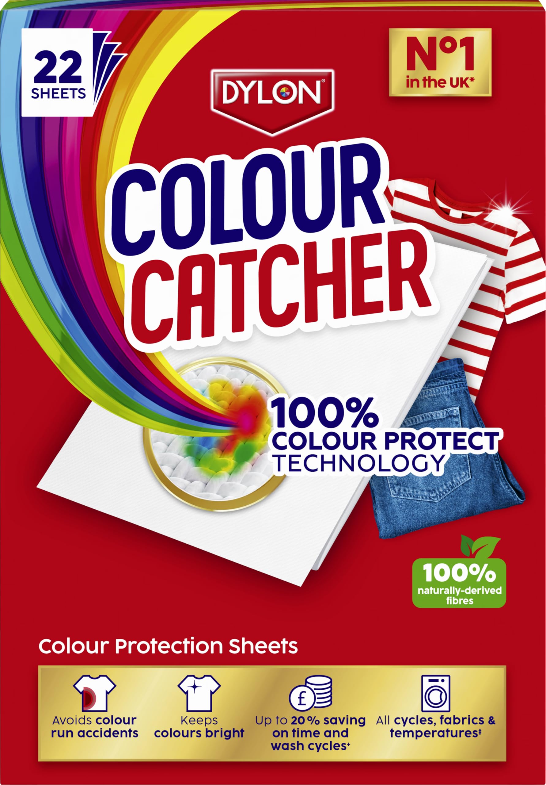 Colour Catcher - Farbschutzblätter (1 Packung mit 22 Blättern)