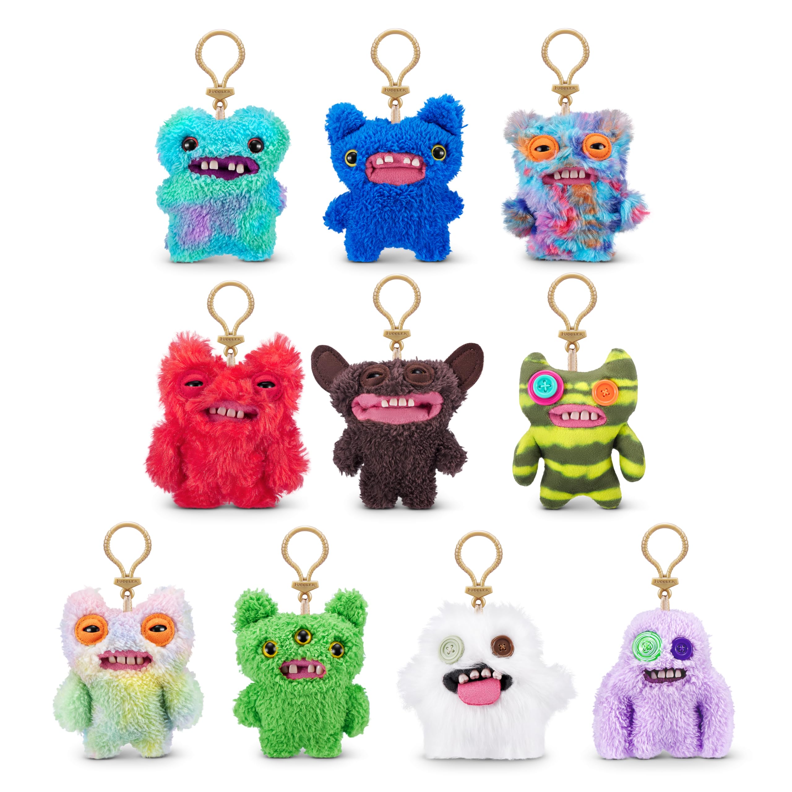 5 ugly monsters Fuggler Key Rings Series 3