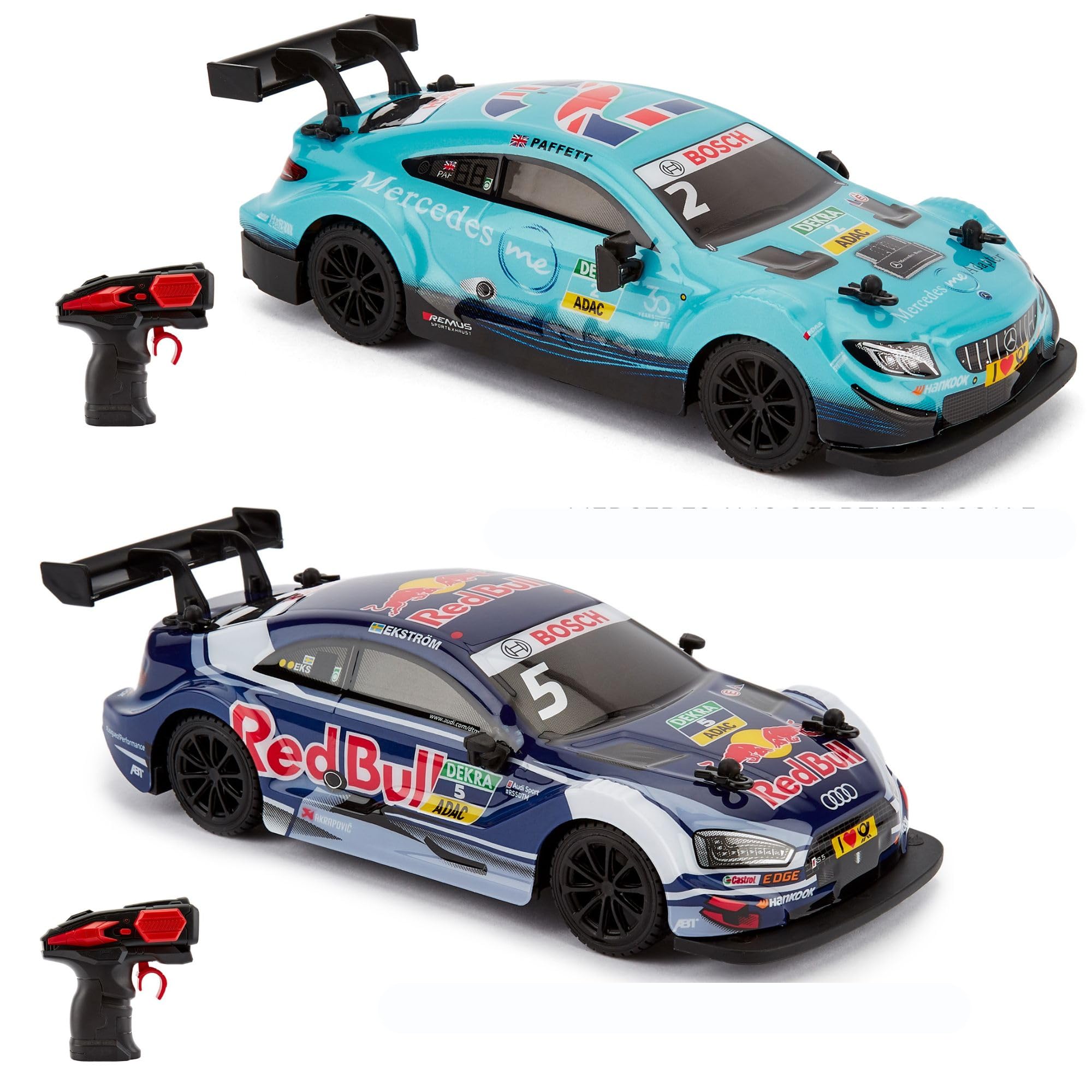 CMJ RC Cars Twin Pack - Officially Licensed Audi RS5 DTM & Mercedes AMG C63 DTM
