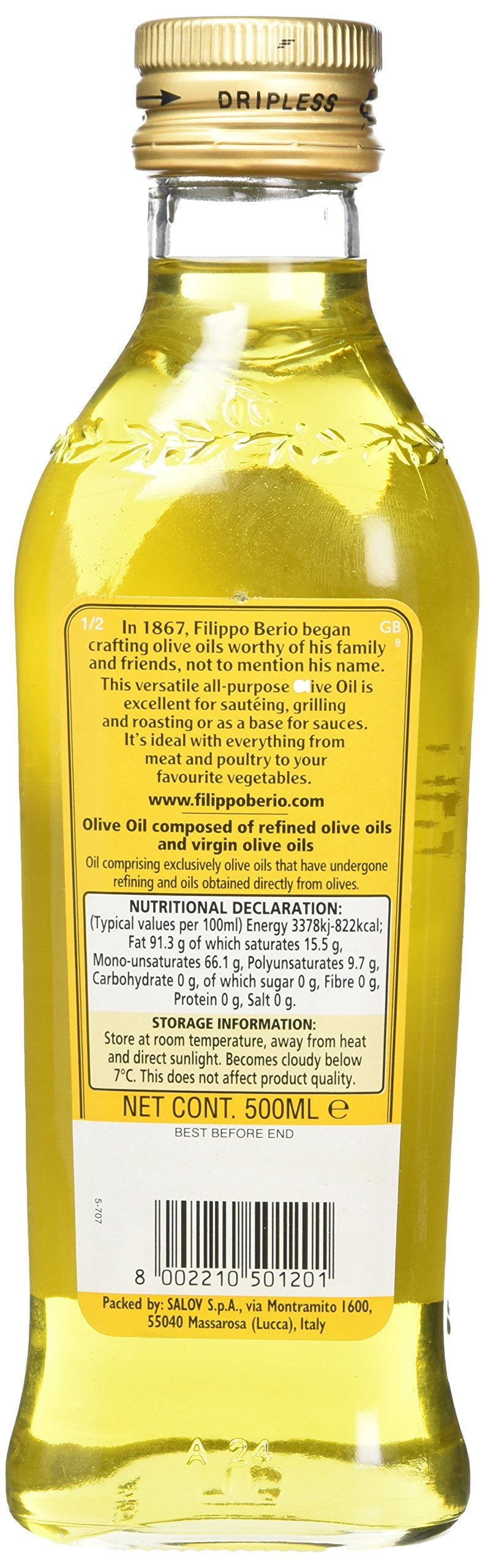 Filippo Berio - Reines Olivenöl 500 ml