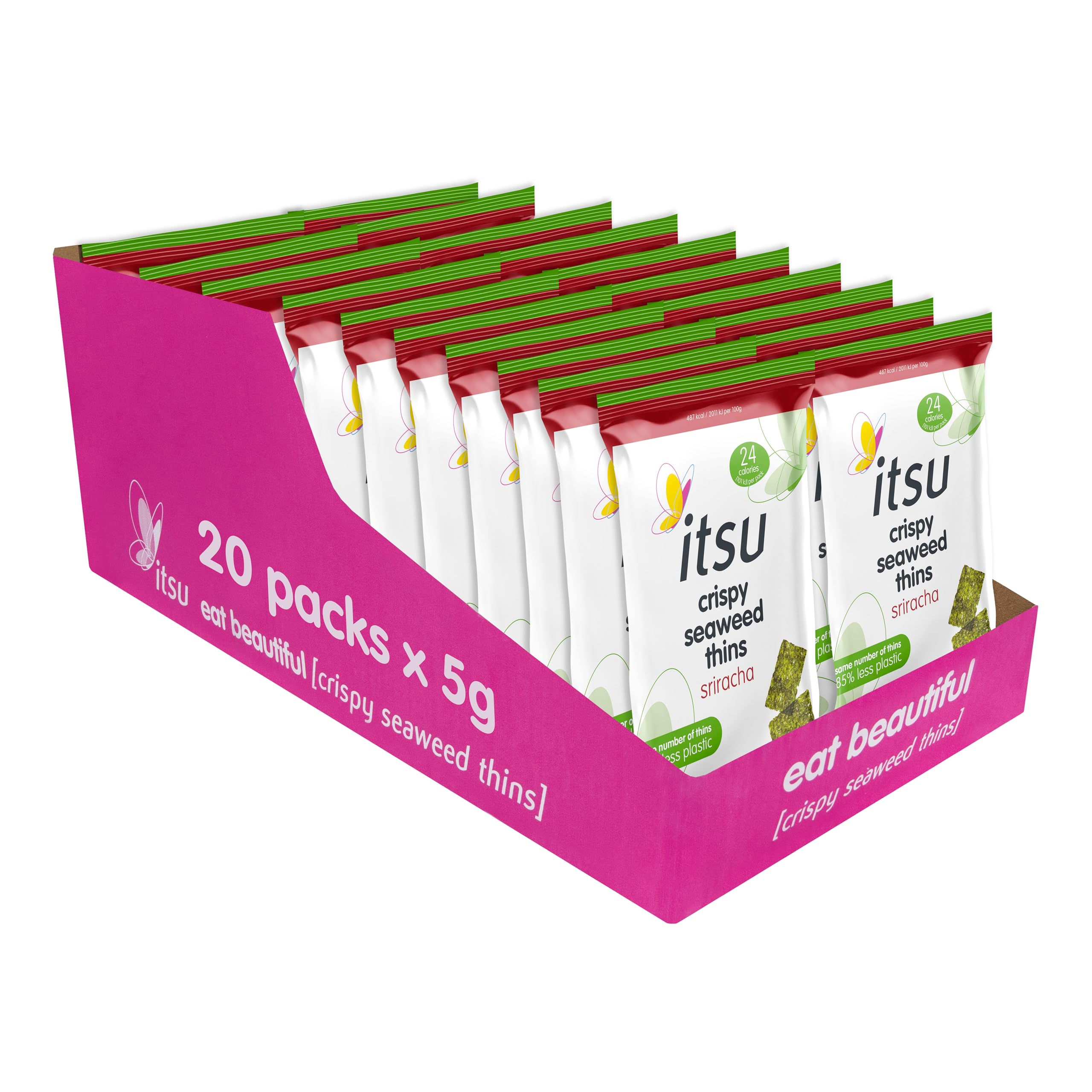 Itsu - Sriracha Crispy Seaweed Thins 5g 20 Pack