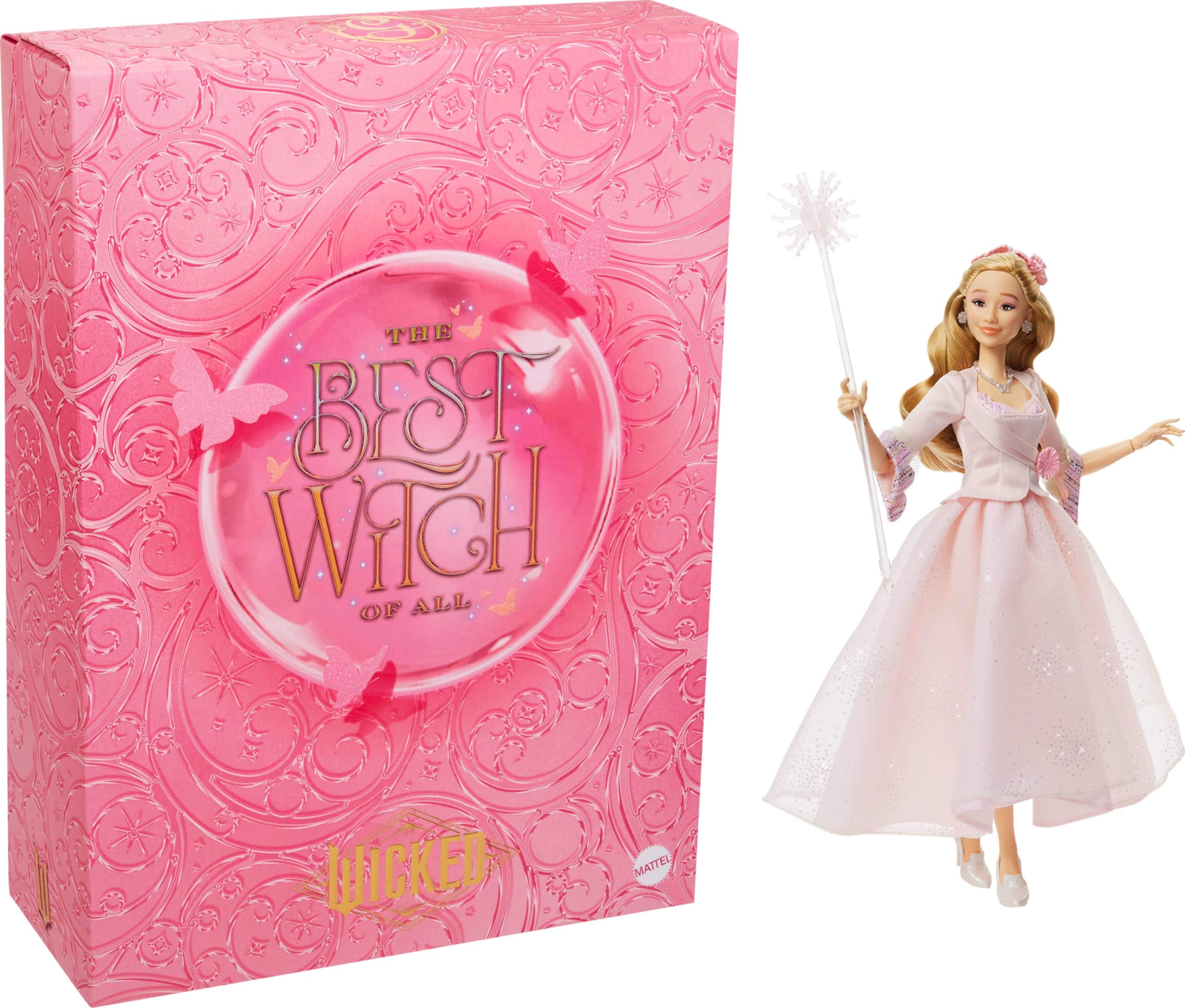 Mattel Wicked: For Good Glinda Fashion Doll - 11-Point Articulation, Movie-Accurate Design