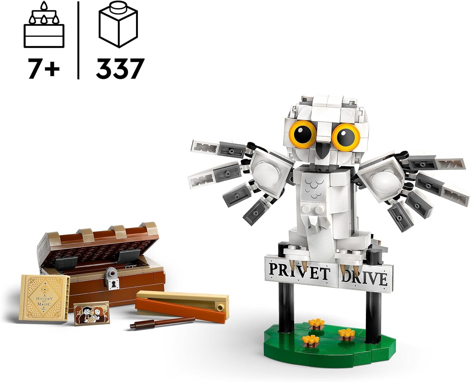 LEGO Harry Potter Hedwig im Ligusterweg 4 – Bauspielzeug für Kinder ab 7 Jahren